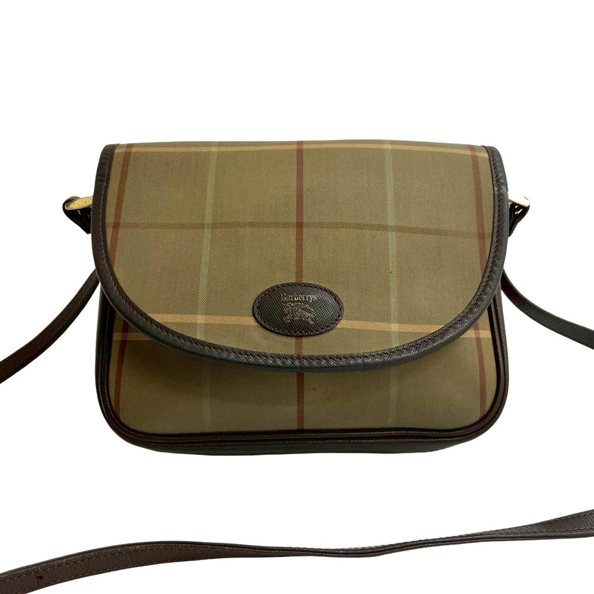 Burberry Burberry Nova Check Shadow Horse Logo Shoulder Bag in 