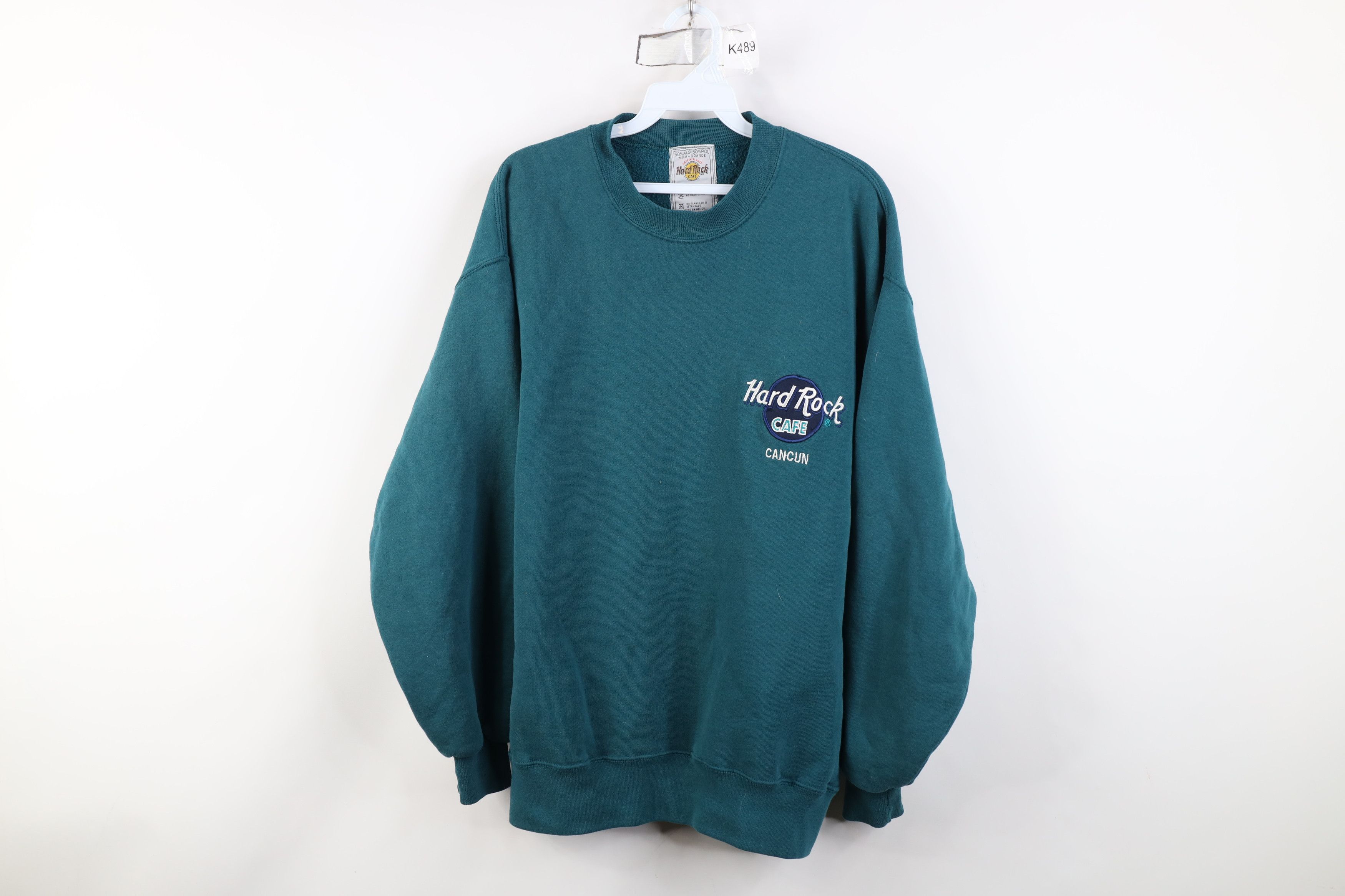 Hard Rock Cafe Vintage 90s Hard Rock Cafe Spell Cancun Crewneck Sweatshirt Size US L / EU 52-54 / 3 - 1 Thumbnail
