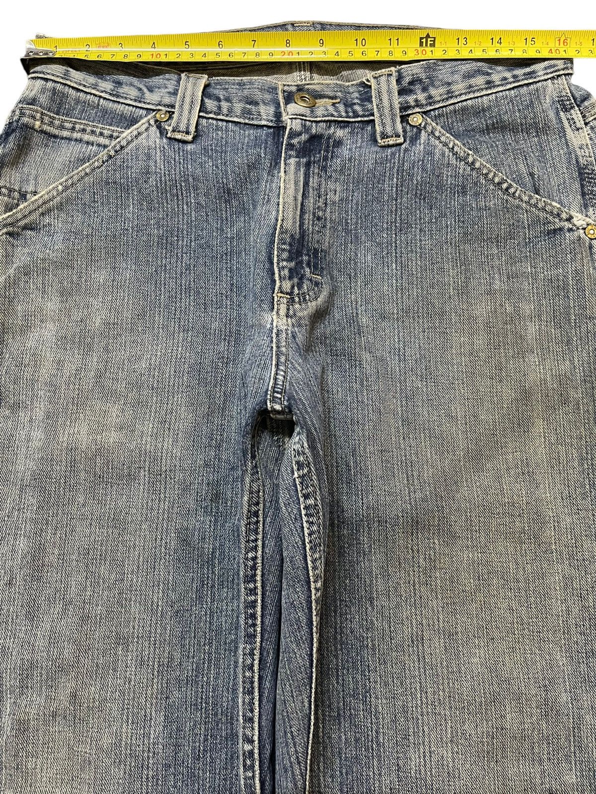 Lee Vintage 90s Lee Dungarees Faded Wash Carpenter Baggy Jeans Size US 32 / EU 48 - 13 Thumbnail