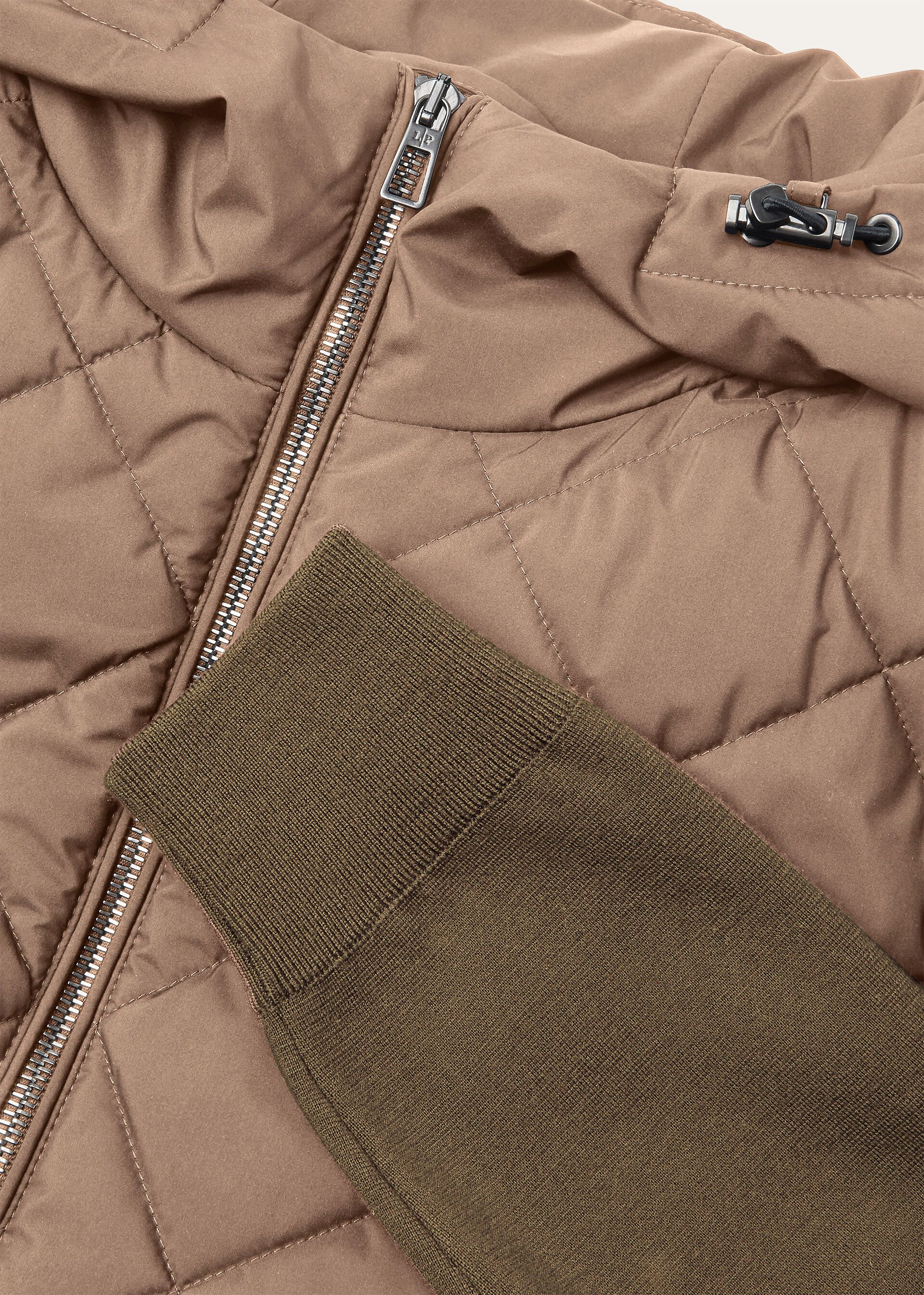Loro Piana o1srvl11e0526 FAP9732 Ampay Bomber Jacket in Beige/Green Size US XL / EU 56 / 4 - 4 Thumbnail
