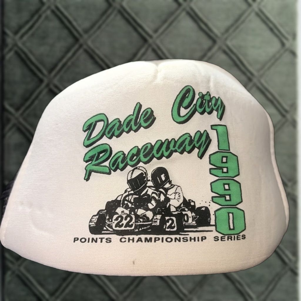 Vintage VINTAGE 1990 DADE CITY FLORIDA RACEWAY CHAMPIONSHIP SERIES Trucker Snapback Hat Size ONE SIZE - 1 Thumbnail