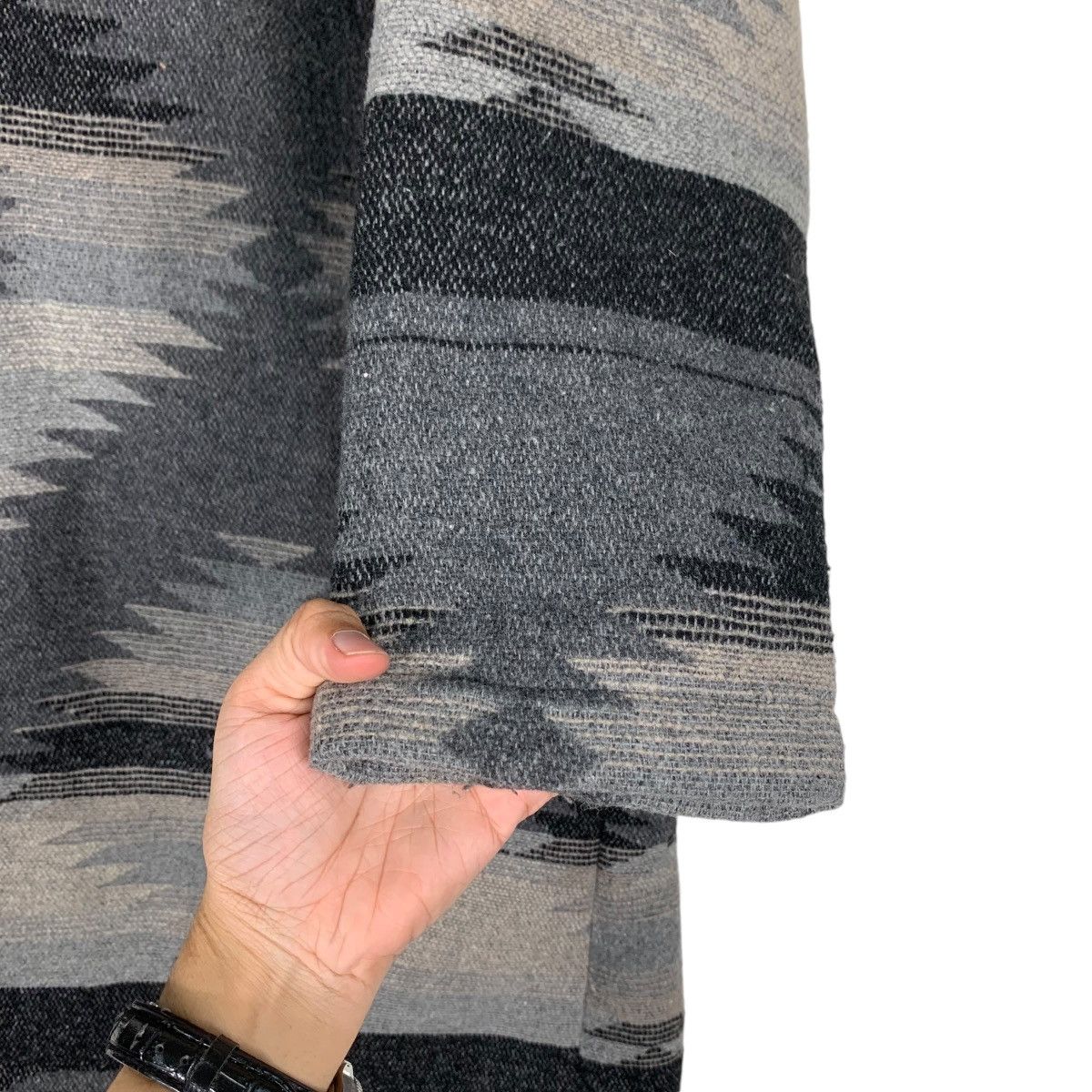 Japanese Brand Free's Mart Love California Buttonless Overcoat #1252-C57 Size US M / EU 48-50 / 2 - 14 Thumbnail