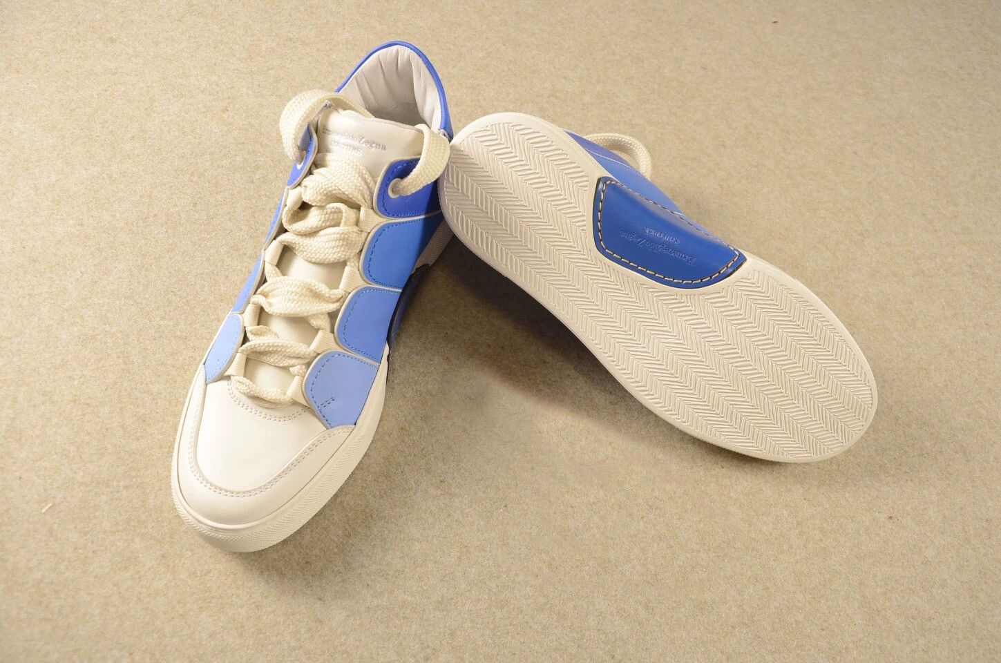 Other Zegna Tiziano Hi-Top Gradient Blue Sneaker EU5 US6 Size US 6 / EU 39 - 3 Thumbnail