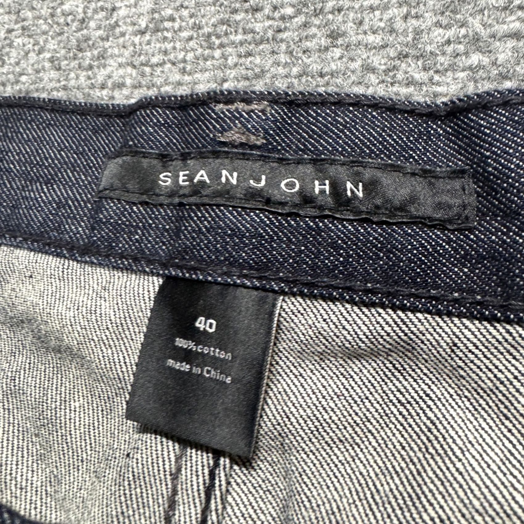 Denime VINTAGE Sean John Denim Jean Shorts Men 40 Dark Washed Black Wide Leg Baggy Jeans Shorts Mens 40 Black Wide-Leg Baggy Size US 40 / EU 56 - 4 Thumbnail
