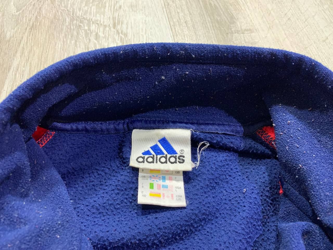 Vintage Mens vintage fleece jacket Adidas Size L Size US L / EU 52-54 / 3 - 5 Thumbnail