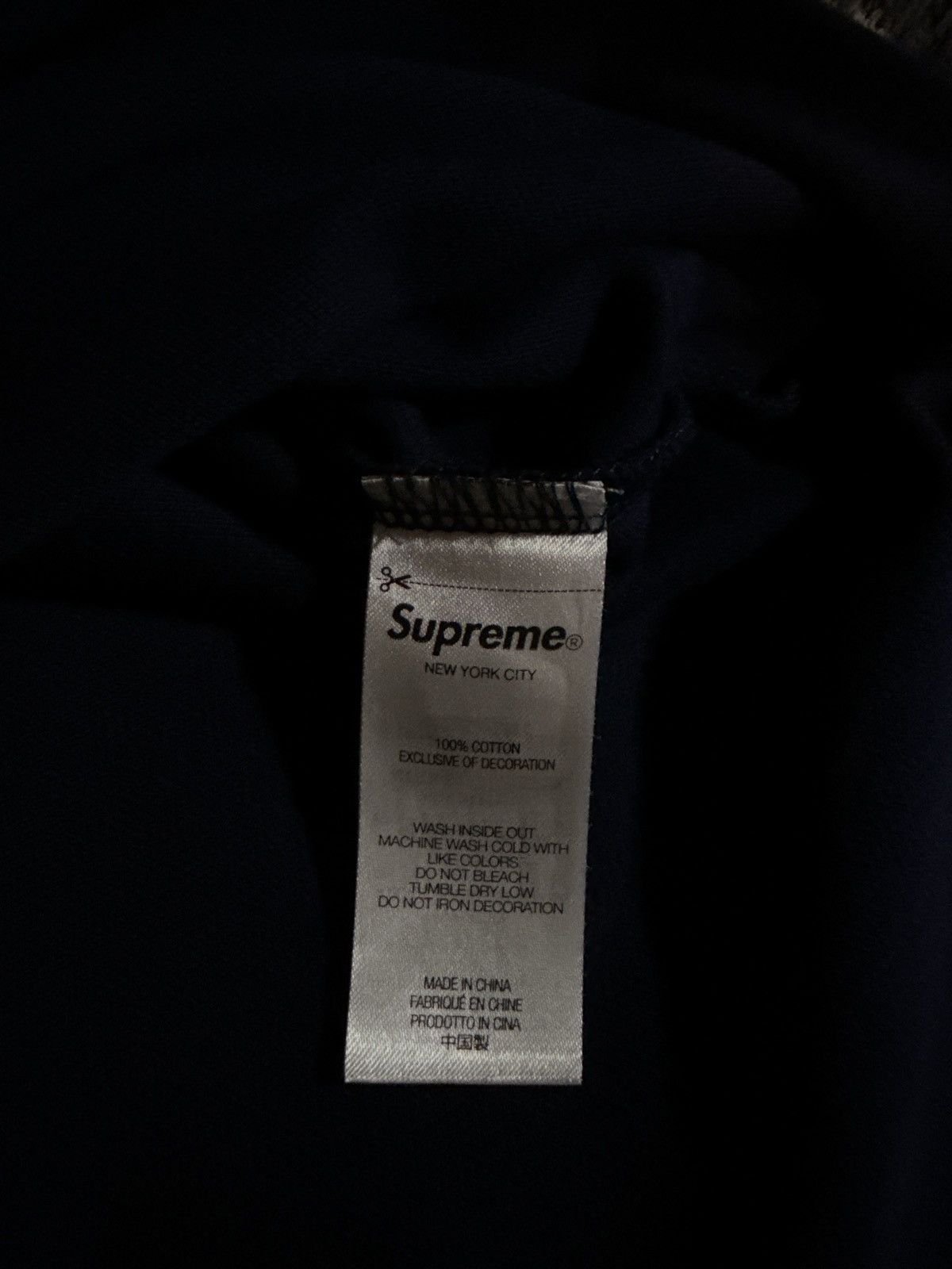 Supreme SUPREME TWILL APPLIQUÉ POLO - NAVY - FW25 Size US M / EU 48-50 / 2 - 4 Thumbnail