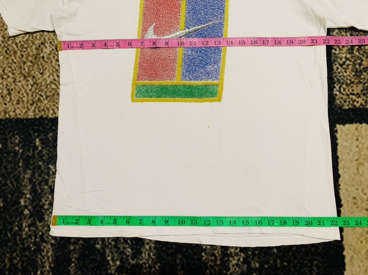 Nike LAST DROP#Vintage Nike Court Big Logo Single Stitch Size US L / EU 52-54 / 3 - 4 Thumbnail