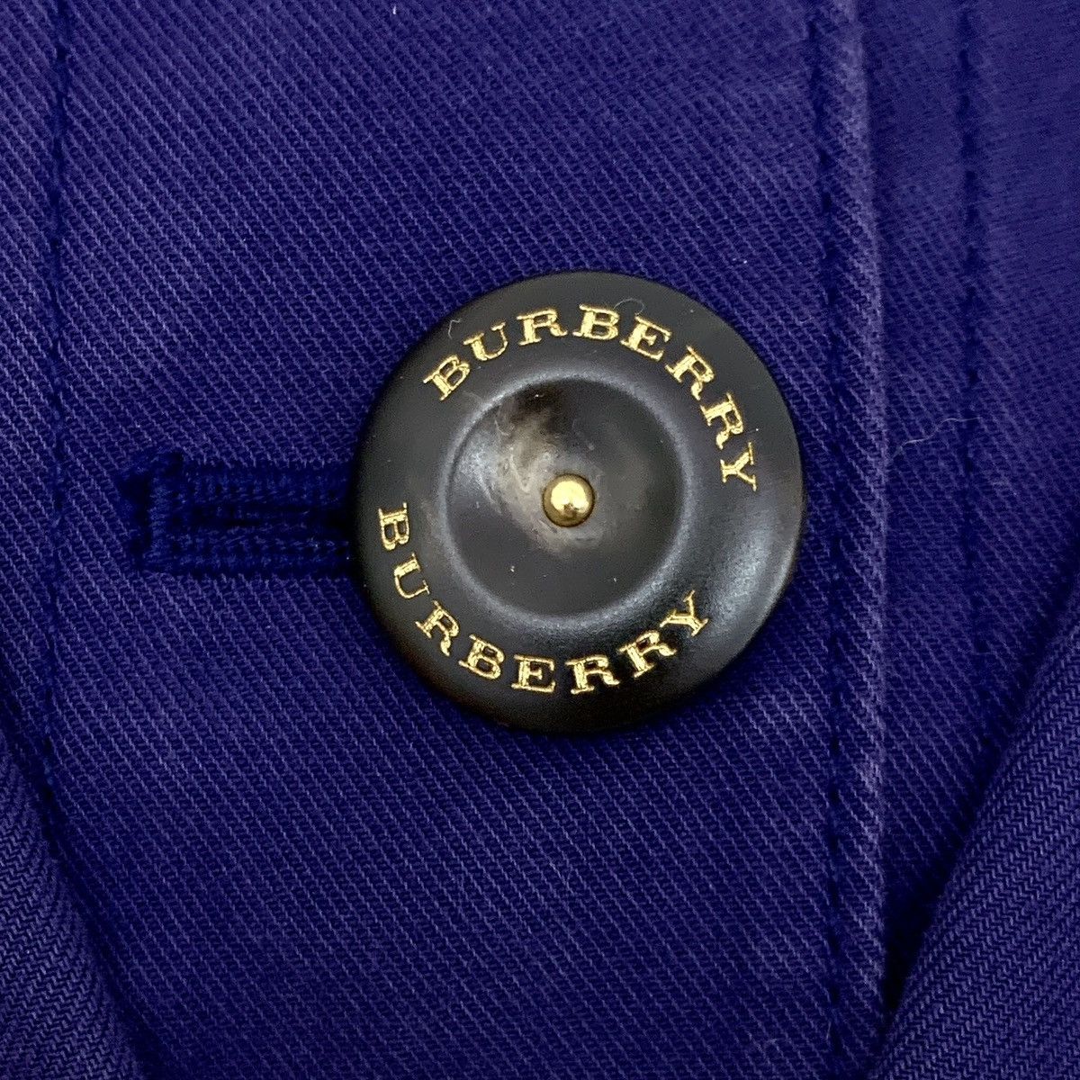 Burberry Burberry dark purple ruffled lapel washed denim jacket Size S / US 4 / IT 40 - 5 Thumbnail