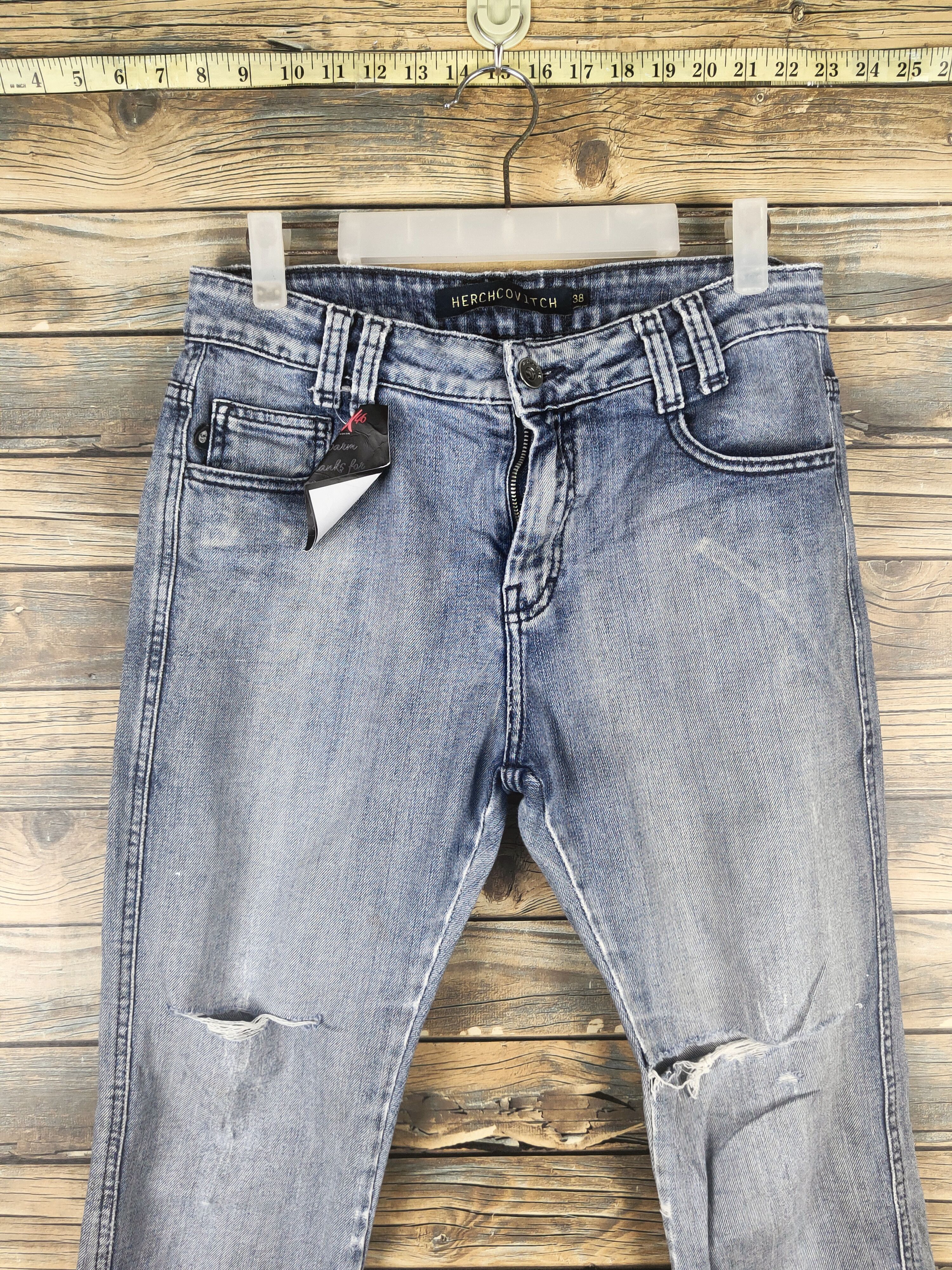 Alexandre Herchcovitch DL Alexandre Herchcovitch Distressed Ripped Jeans #46-003 Size 28" / US 6 / IT 42 - 2 Thumbnail