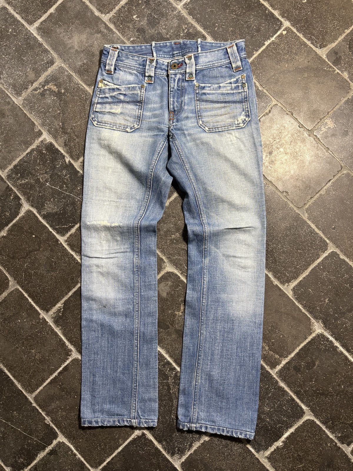 Diesel Vintage Diesel Jeans Y2K 2005 Made in Italy Denim Keate Blue Size 26" / US 2 / IT 38 - 2 Thumbnail
