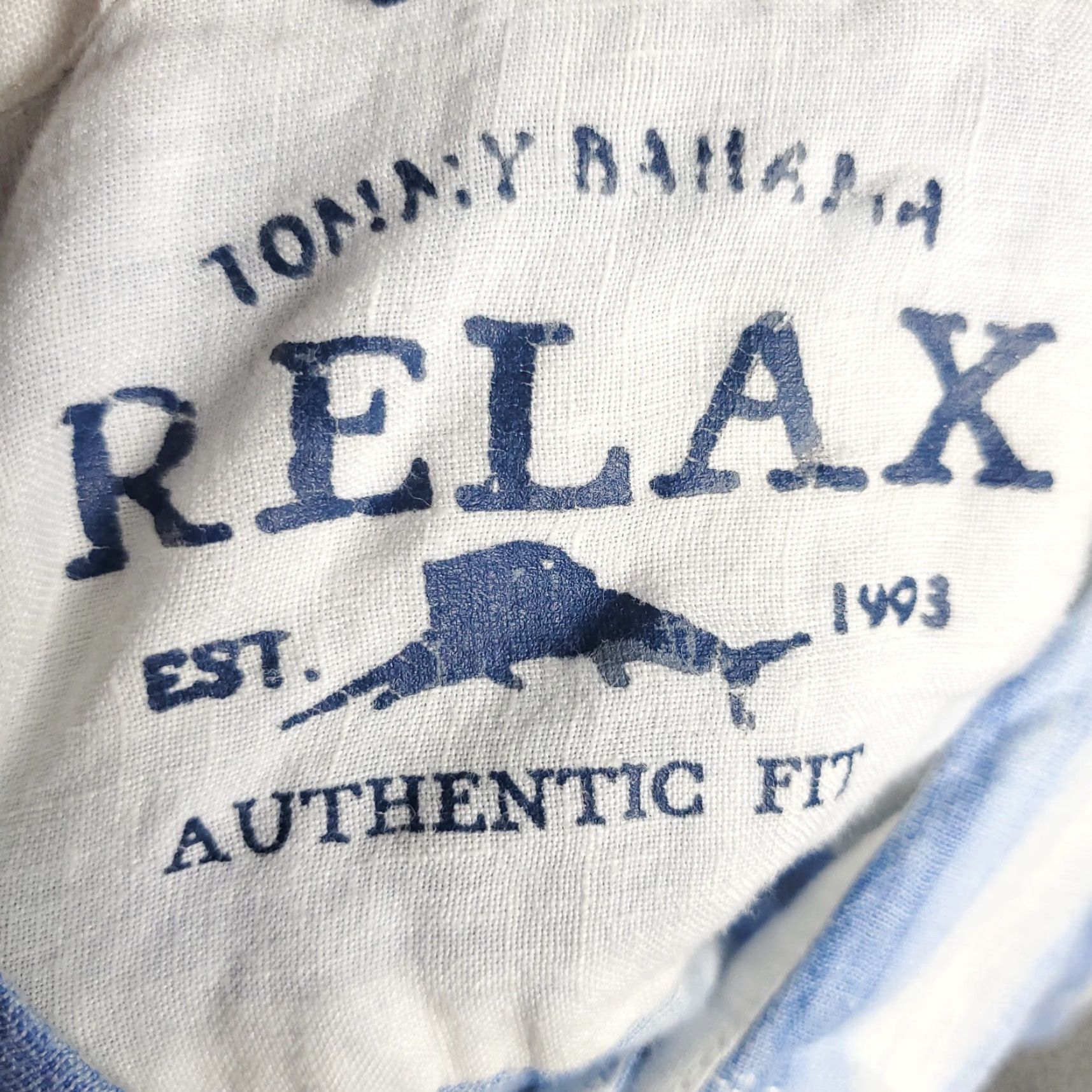Tommy Bahama Tommy Bahama Shirt Mens Size 2XL Blue Striped Linen Button Up Long Sleeve Size US XXL / EU 58 / 5 - 7 Thumbnail