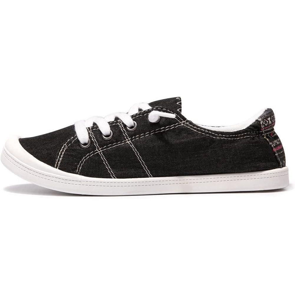 Other Beneker Womens Size 10 Black Canvas Low Top Sneakers Size US 10 / IT 40 - 2 Thumbnail