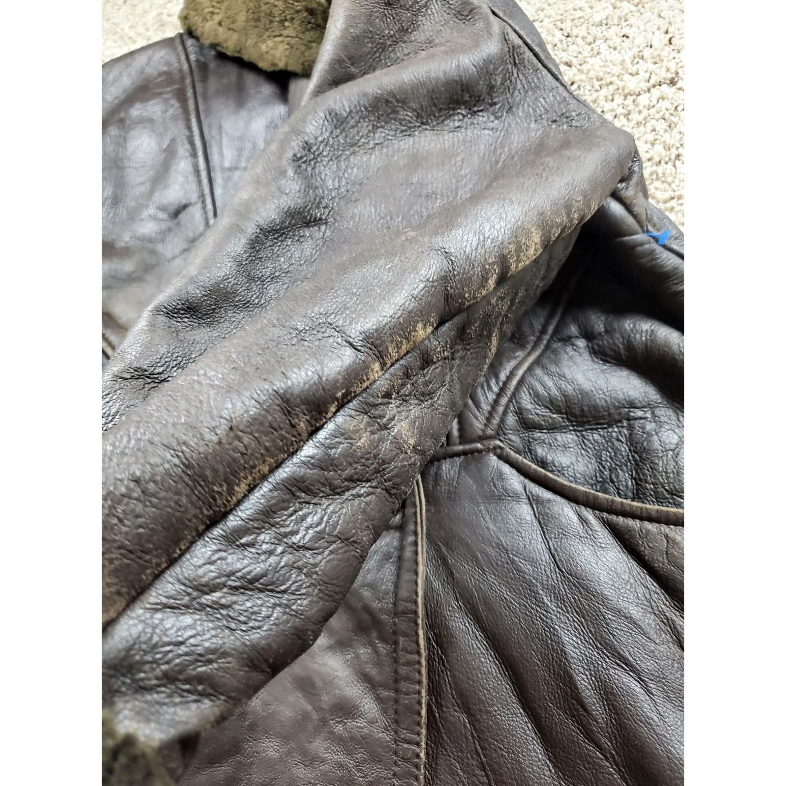 Andrew Marc VINTAGE Andrew Marc Coat Womens Long Button Up Brown Fur Lining Leather Overcoat 90s Medium Casual Mens? Women Size M / US 6-8 / IT 42-44 - 7 Thumbnail