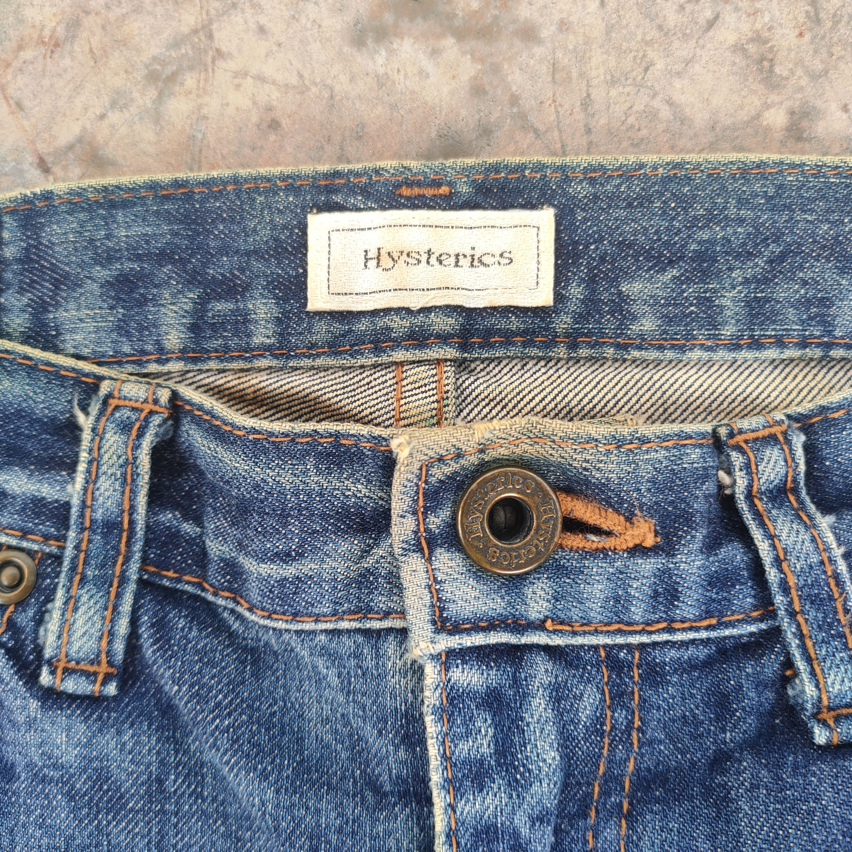 Hysteric Glamour VINTAGE HYSTERIC GLAMOUR FADED DENIM JEANS PANTS Size US 29 - 5 Thumbnail