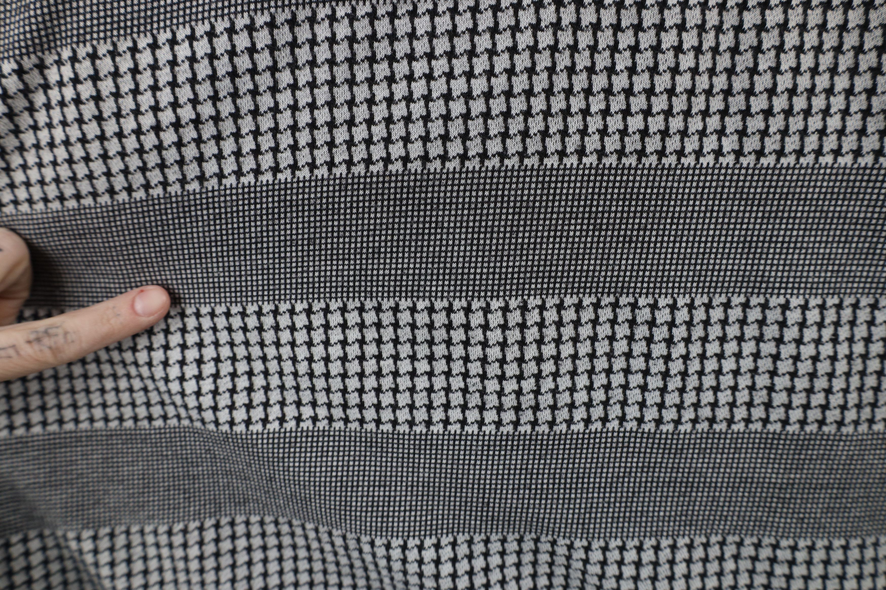 Vintage Vintage 90s Streetwear Houndstooth Knit Golf Polo Shirt Size US XL / EU 56 / 4 - 4 Thumbnail