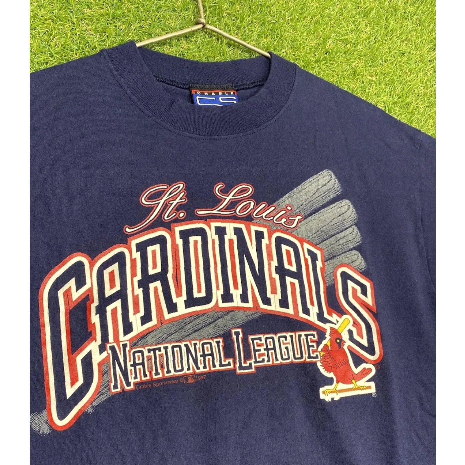 Vintage VINTAGE Crable Sportswear St. Louis Cardinals T-Shirt Mens Medium Cotton Blue 90s Sportswear Men's Size US M / EU 48-50 / 2 - 4 Thumbnail