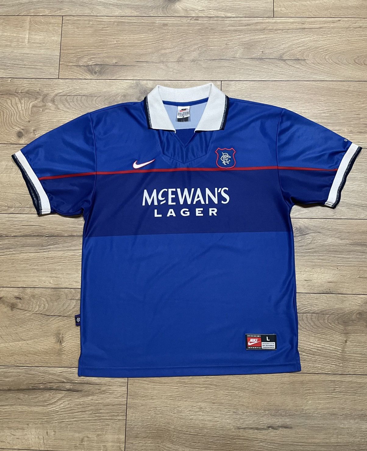 Nike Rangers FC home jersey 1997-1999 Size US L / EU 52-54 / 3 - 1 Thumbnail