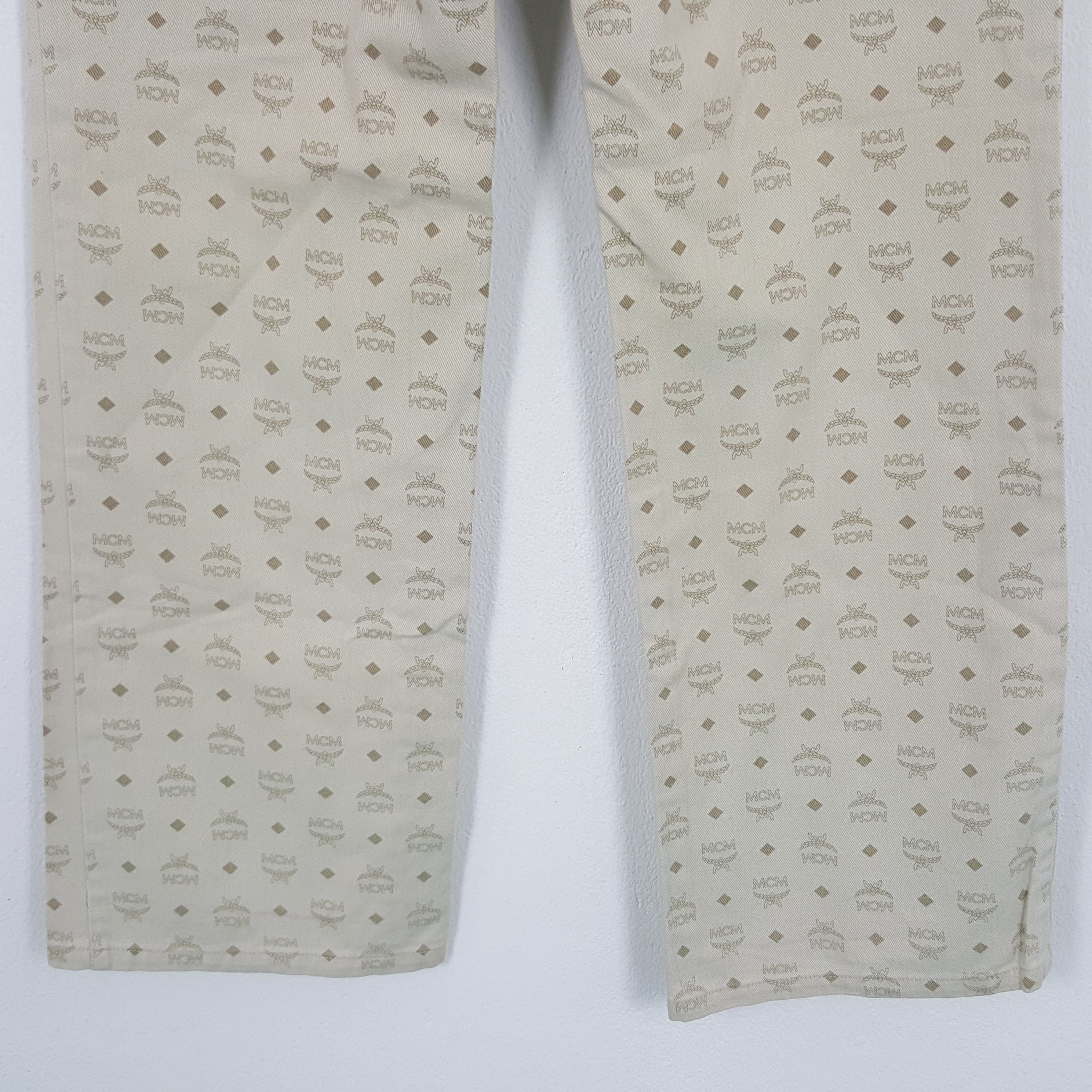 MCM × Vintage Vintage MCM Legere Designer Brand Monogram Pants Size US 29 - 6 Thumbnail