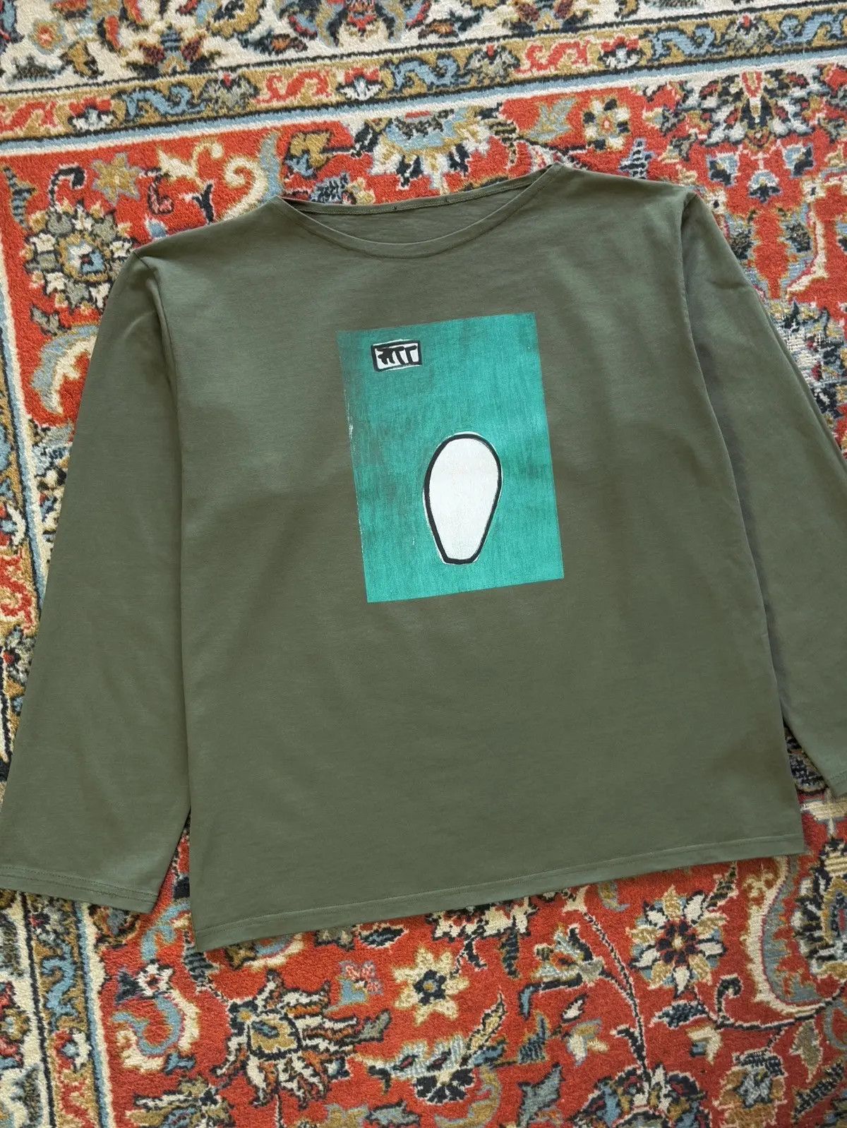 agnes b. Agnes B Emil Halmos Artist Boxy Fit Bowie Long Sleeve Tee Size US M / EU 48-50 / 2 - 7 Thumbnail