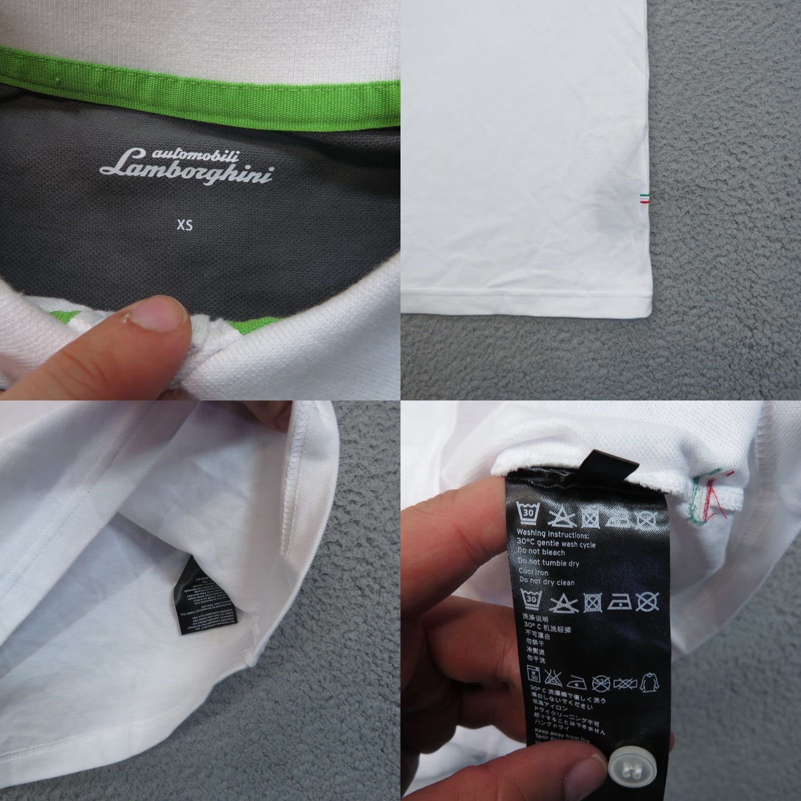 Lamborghini Lamborghini Polo Shirt Mens XS White Collared Polo Button Embroidered Logo Short Sleeve Knit Cotton Regular Shirt, Cars, Designer, Italian, 90s? Size US XS / EU 42 / 0 - 8 Thumbnail