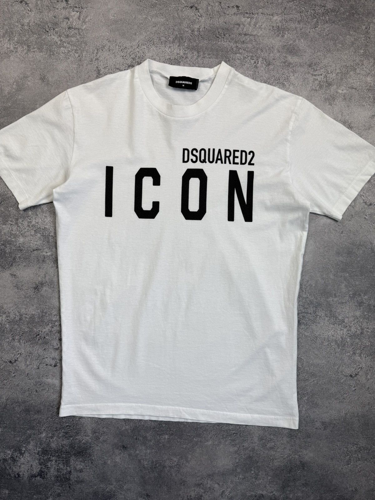 Dsquared2 Dsquared2 ICON Big Logo T-Shirt White Tee Y2K Streetwear Size US M / EU 48-50 / 2 - 7 Thumbnail