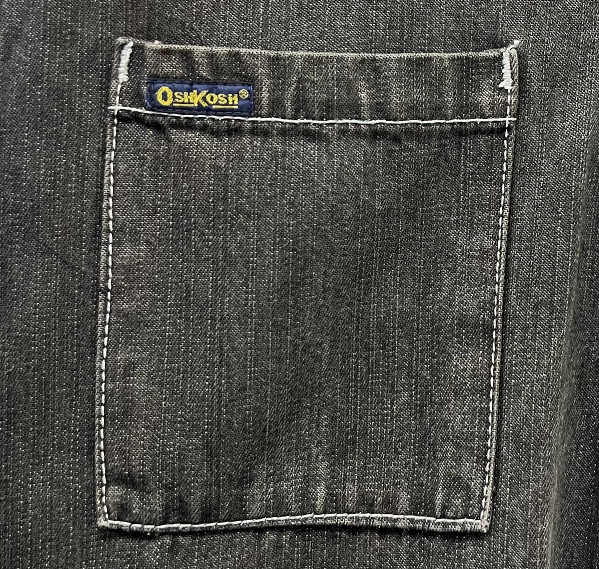Oshkosh × Vintage Vintage OshKosh Classic Black Denim Coveralls - Size M Size US 37 - 4 Thumbnail