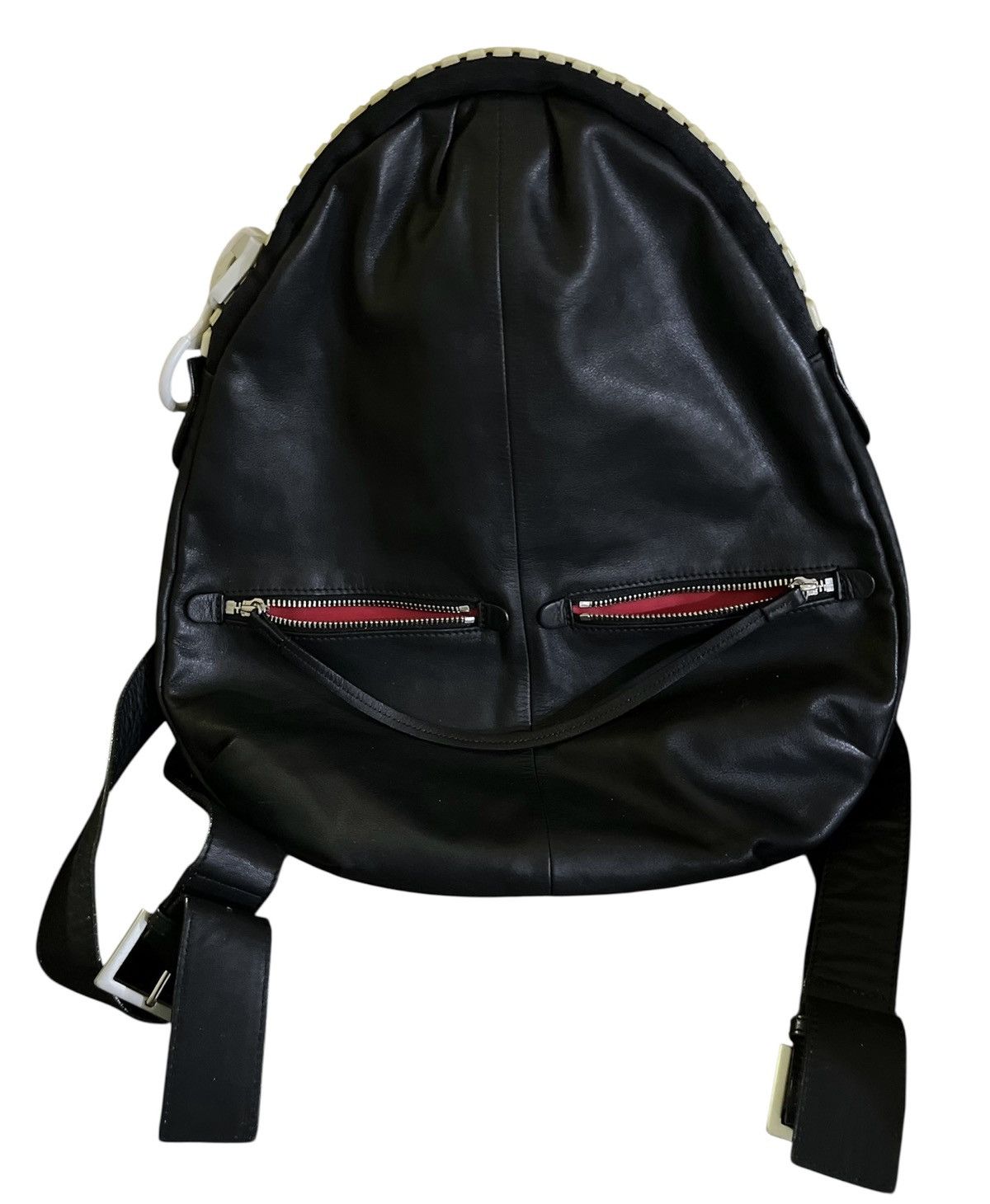 Yohji Yamamoto KAWA KAWA JAPAN By YOHJI YAMAMOTO FULL LEATHER BACKPACK Size ONE SIZE - 3 Thumbnail