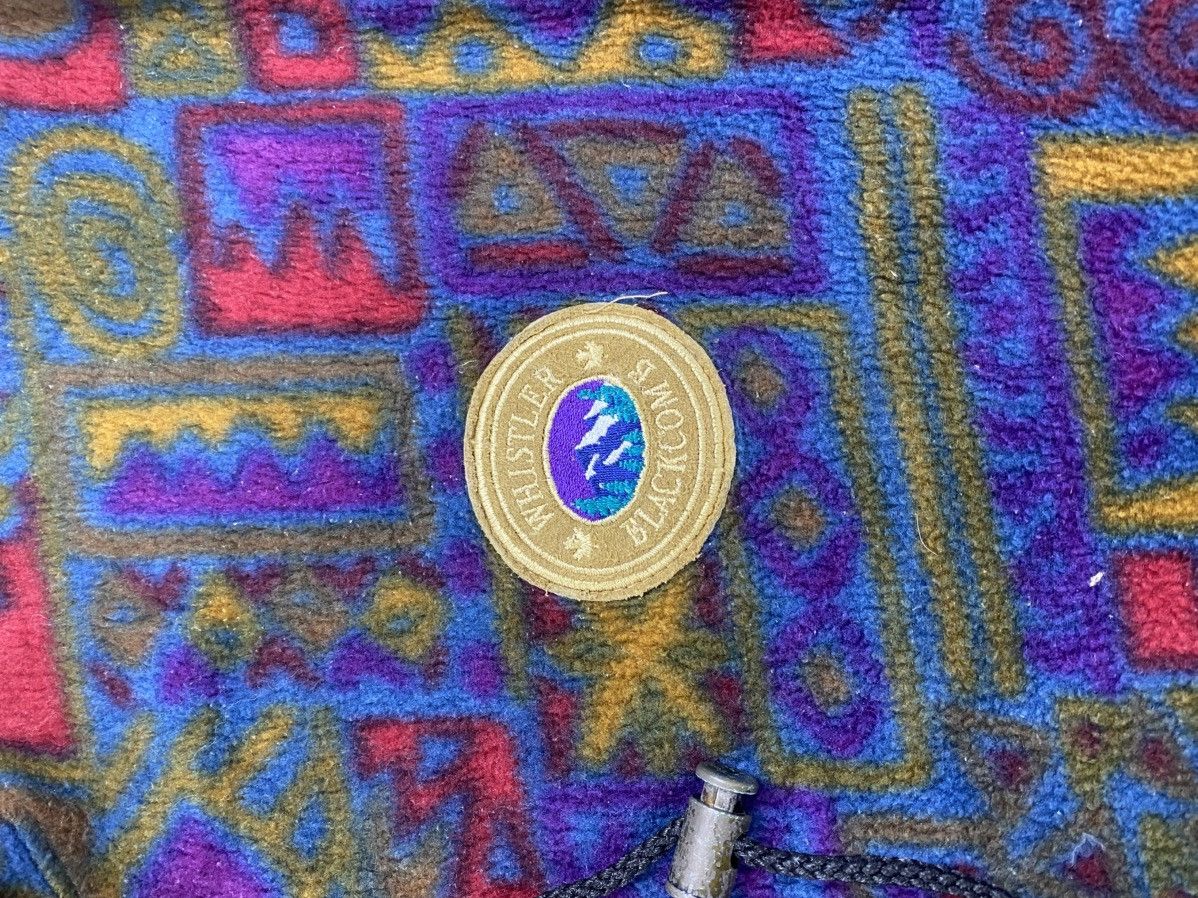 Vintage × Whistles Vtg 90s Whistler Blackcomb Full Navajo Printed Fleece Size US L / EU 52-54 / 3 - 7 Thumbnail