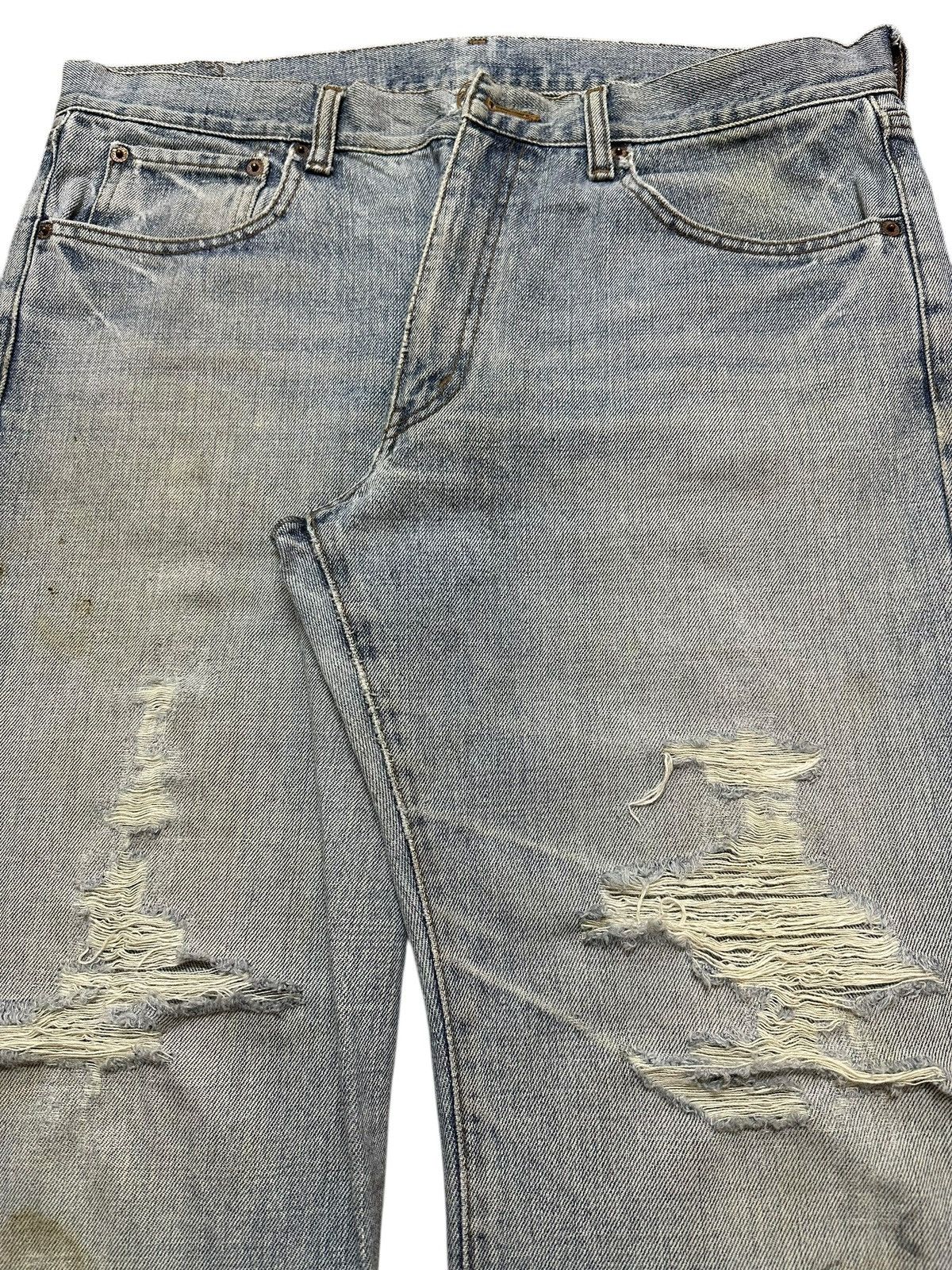 Japanese Brand Vintage Japanese Brand Faded Wash Distressed Baggy Jeans Size US 34 / EU 50 - 4 Thumbnail