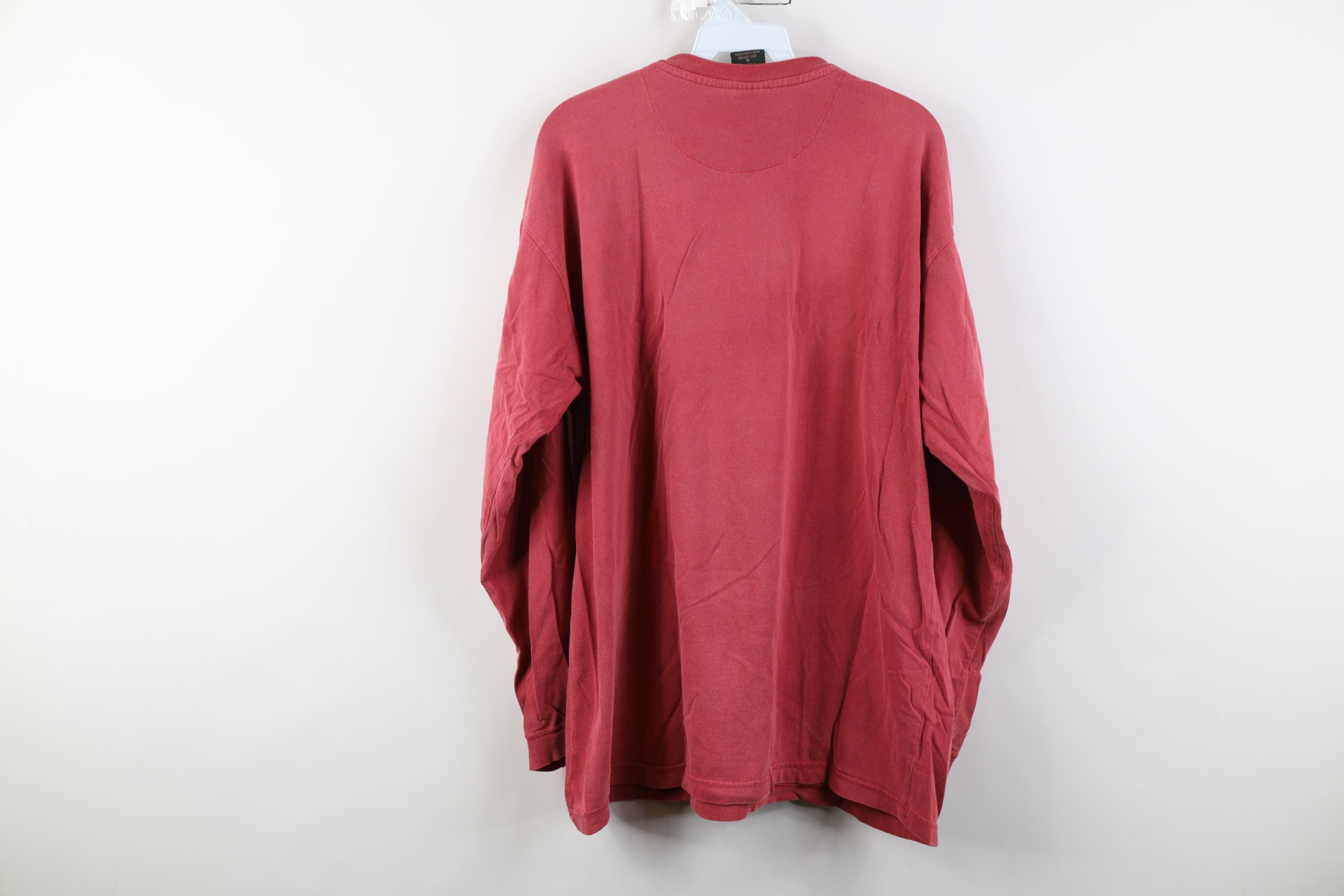 Vintage Vintage 90s Streetwear Stonewash Blank Long Sleeve T-Shirt Size US M / EU 48-50 / 2 - 11 Thumbnail