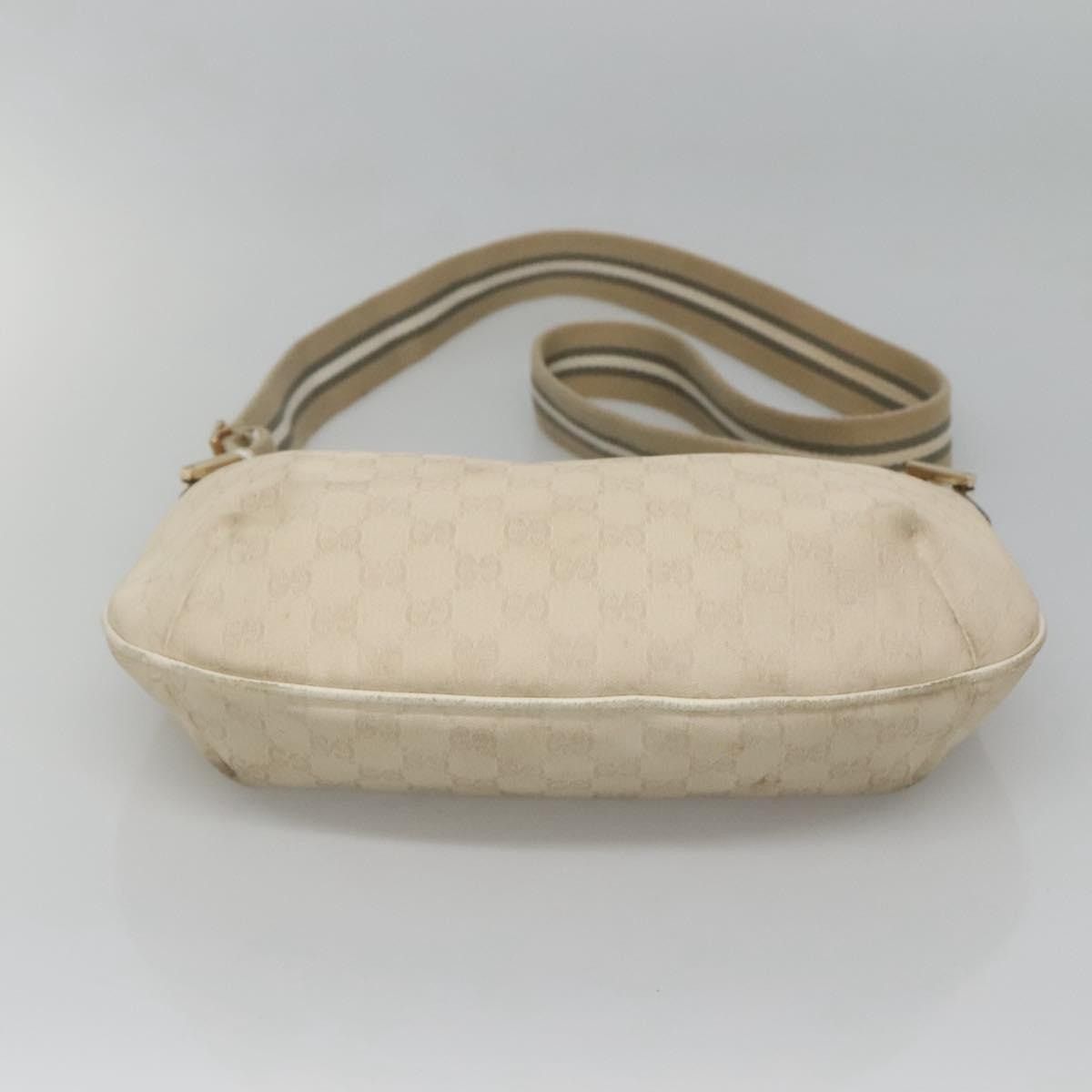 Gucci GUCCI GG Canvas Shoulder Bag White Gold Size ONE SIZE - 5 Thumbnail