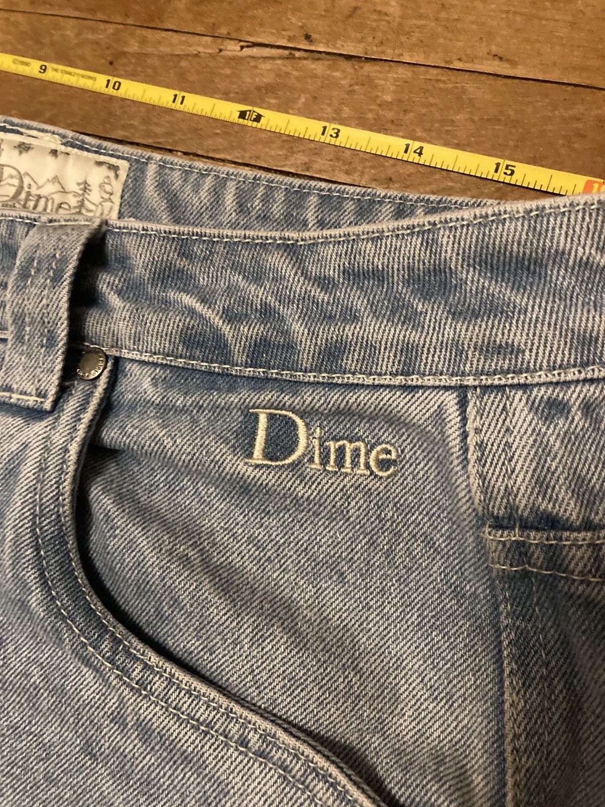 Dime Baggy light wash jean *HEMMED Size US 32 / EU 48 - 2 Thumbnail