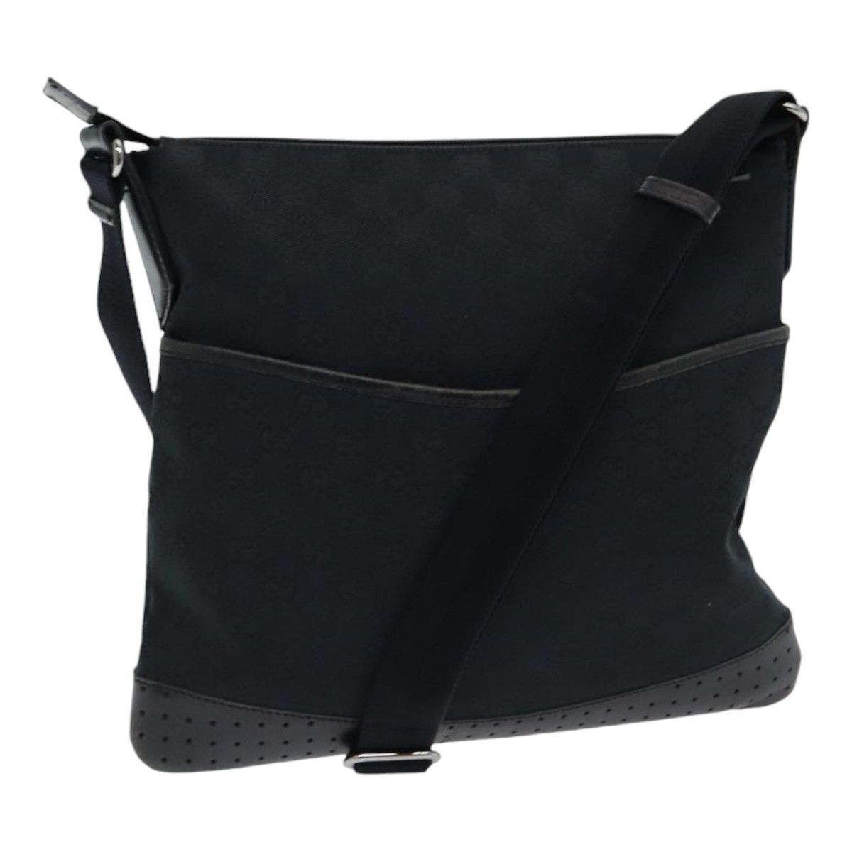 Gucci Gg Canvas Black Canvas Shoulder Bag (Pre-Owned) Size ONE SIZE - 1 Thumbnail