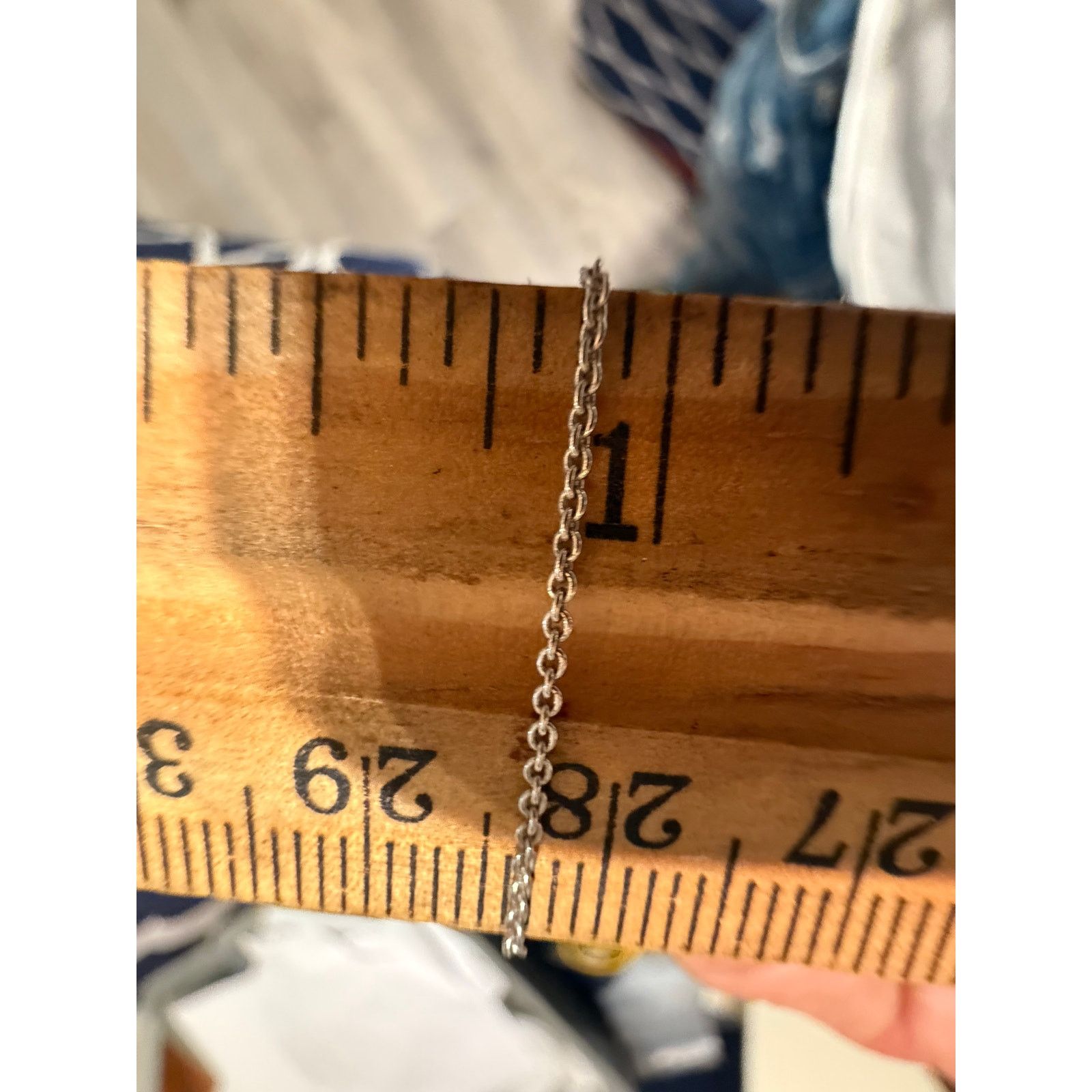 Other Vtg Sterling Silver authentic Sapphire Necklace 16” Size ONE SIZE - 5 Thumbnail