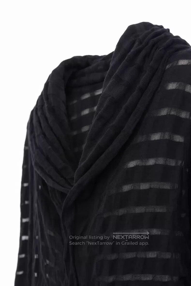 Yohji Yamamoto Yohji Yamamoto Sheer striped knitted cardigan| Size US M / EU 48-50 / 2 - 1 Thumbnail