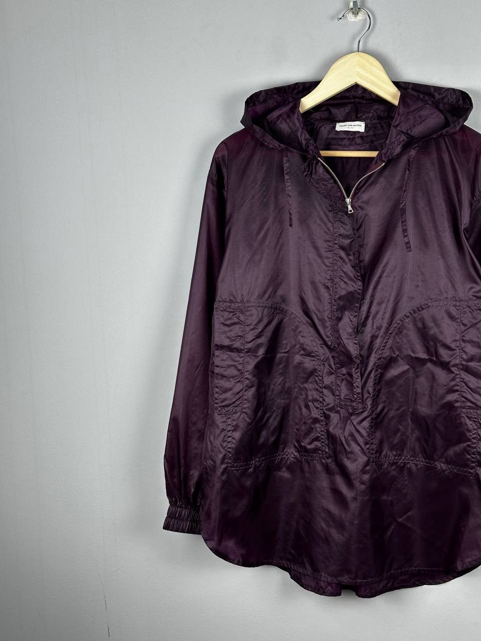 Dries Van Noten Dries Van Noten Purple Nylon Shiny Anorac Jacket Size M / US 6-8 / IT 42-44 - 3 Thumbnail