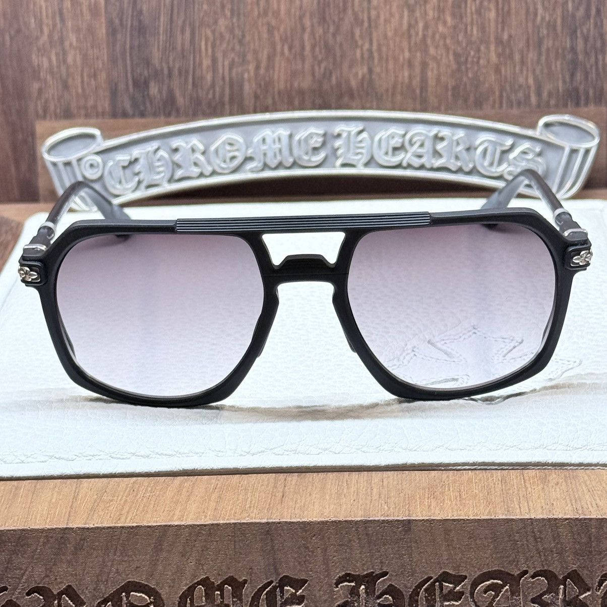 Chrome Hearts Chrome Hearts HUMIDITITTY 1/1 ‘Dark Triad’ Sunglasses Size ONE SIZE - 5 Thumbnail