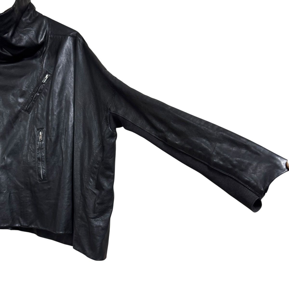 Rick Owens FW2012 'Mountain Fall' Rick Owens Leather Jacket Cropped Size M / US 6-8 / IT 42-44 - 5 Thumbnail