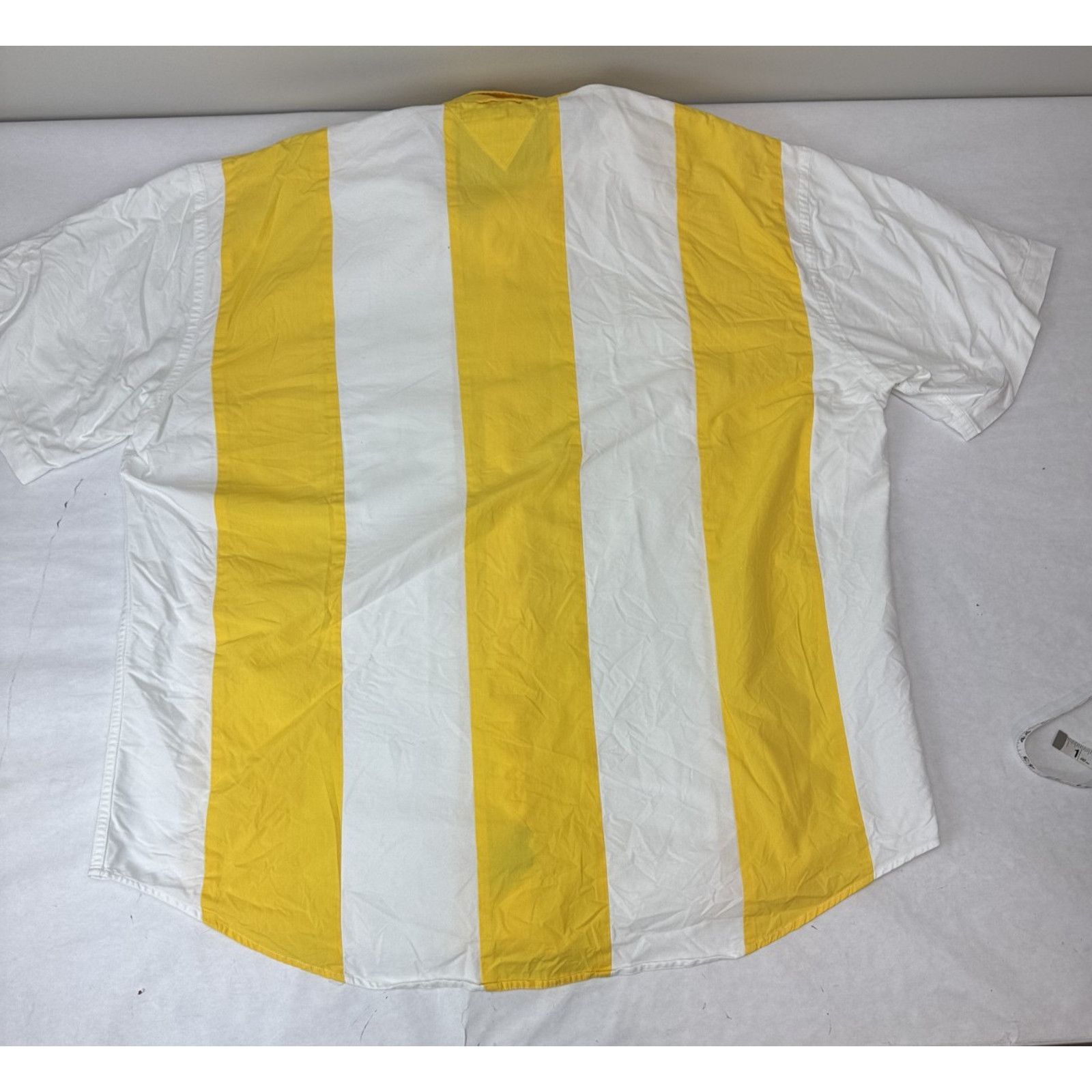 Tommy Hilfiger Y2K Vintage Twee Tommy Hilfiger Shirt Yellow White XXL Size US M / EU 48-50 / 2 - 10 Thumbnail