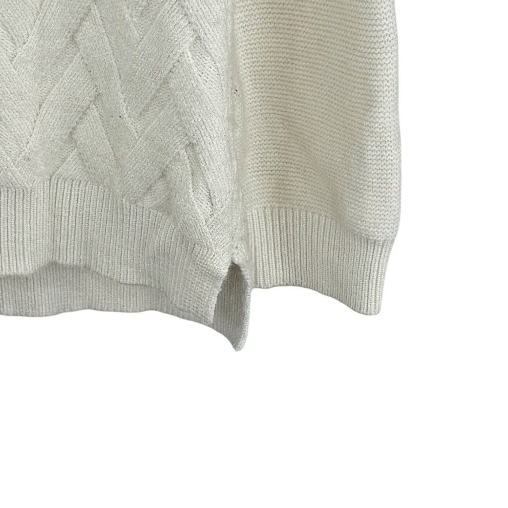 Other CYRUS Women's Soft Cream Colored Cable Knit Sweater Size M Size M / US 6-8 / IT 42-44 - 3 Thumbnail