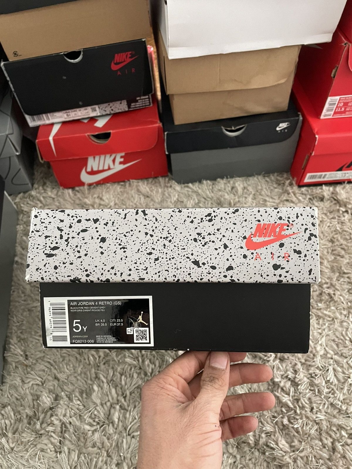 Jordan Brand Jordan 4 Bred Reimagined Size US 5 / EU 37 - 11 Thumbnail