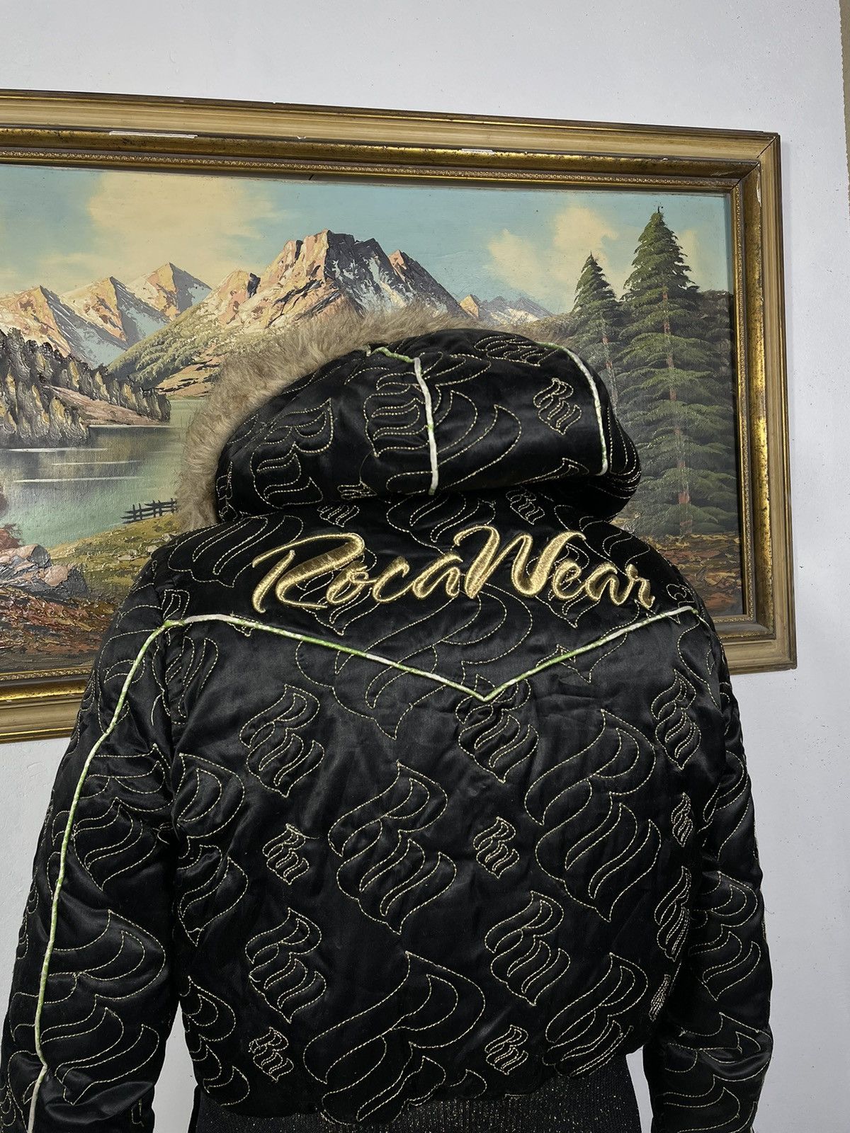 Rocawear × Vintage Rocawear Retro 00s Baggy Loose Bomber AOP All Over Print Size M / US 6-8 / IT 42-44 - 9 Thumbnail