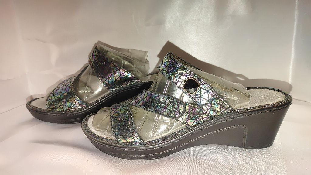 Allegri Alegria Loti Tectonic Wedge Sandal Size 38 Size US 7.5 / IT 37.5 - 4 Thumbnail