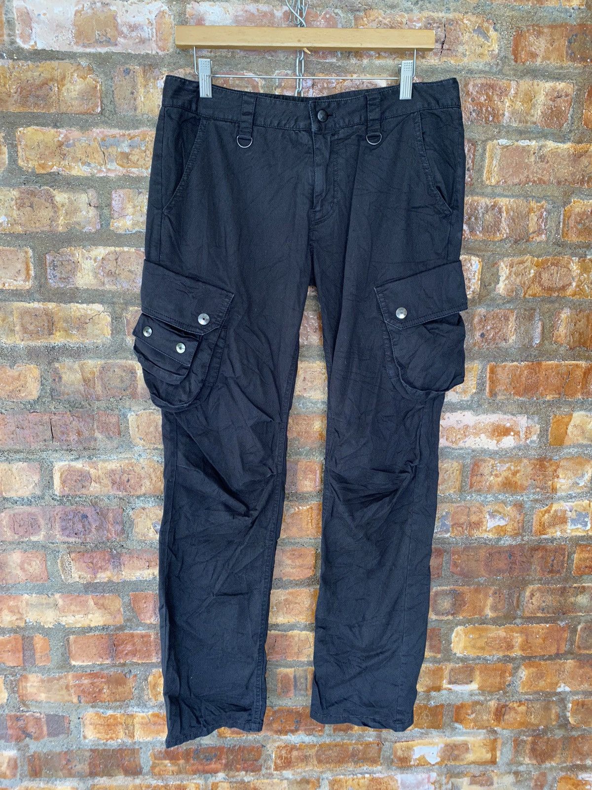 If Six Was Nine × Japanese Brand × Tornado Mart Vtg Custom Culture Japan 3D pocket Cargos pants Size US 32 / EU 48 - 2 Thumbnail