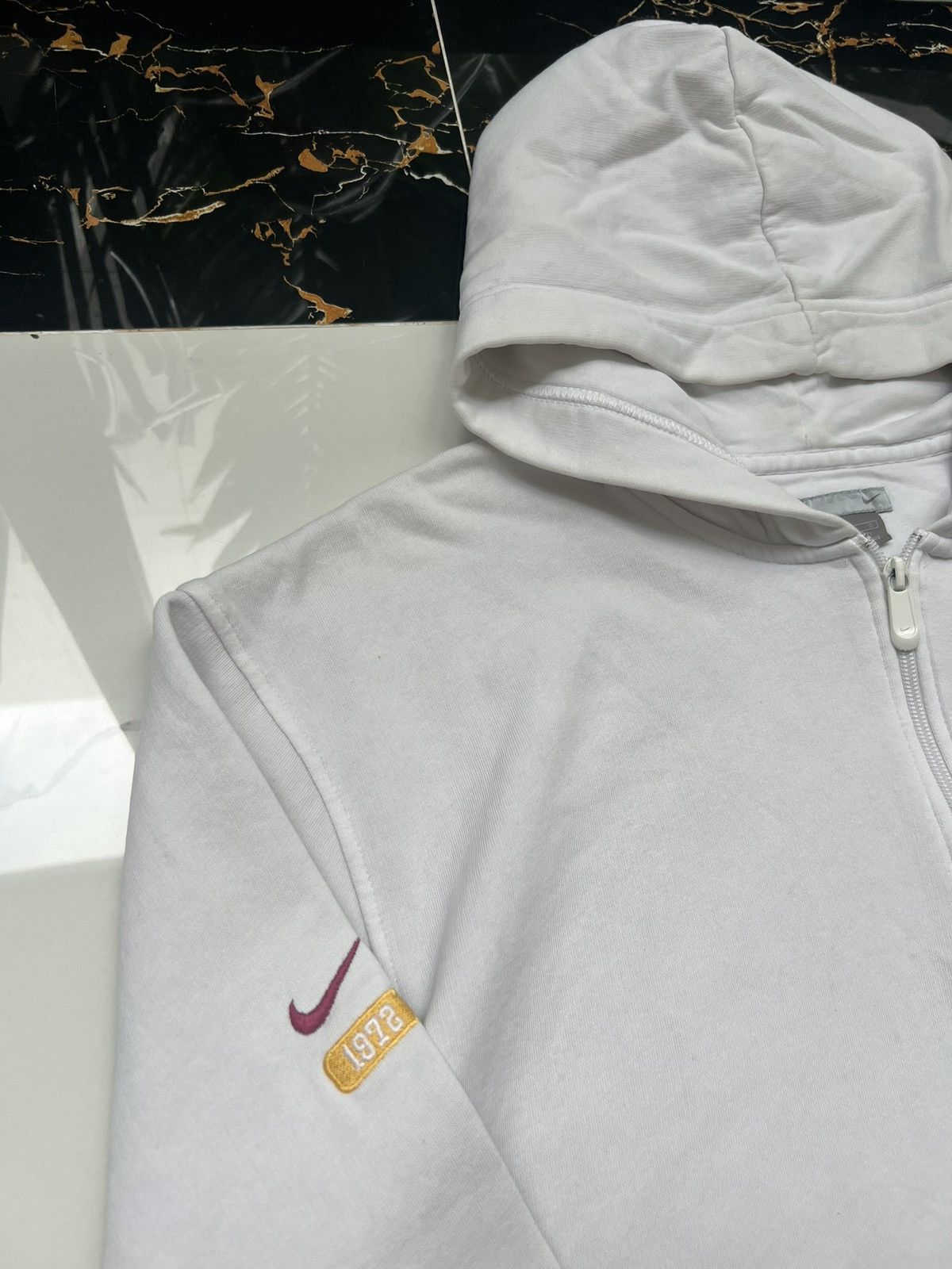 Nike 90s Nike Retro Logo Vintage 1/4 Zip Y2K Oversized Hoodie Size US L / EU 52-54 / 3 - 7 Thumbnail