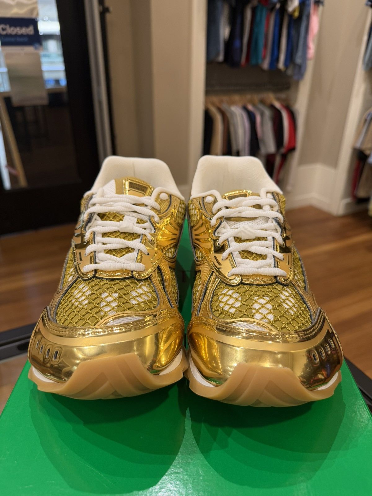 Bottega Veneta Bottega Veneta Orbit Sneaker - Gold/White Size US 9 / EU 42 - 6 Thumbnail