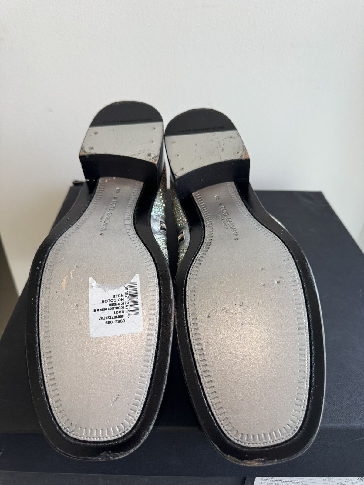 Dolce & Gabbana DOLCE & GABBANA Crystal DG Metal Logo Heels Leather Boot Size US 9 / EU 42 - 7 Thumbnail
