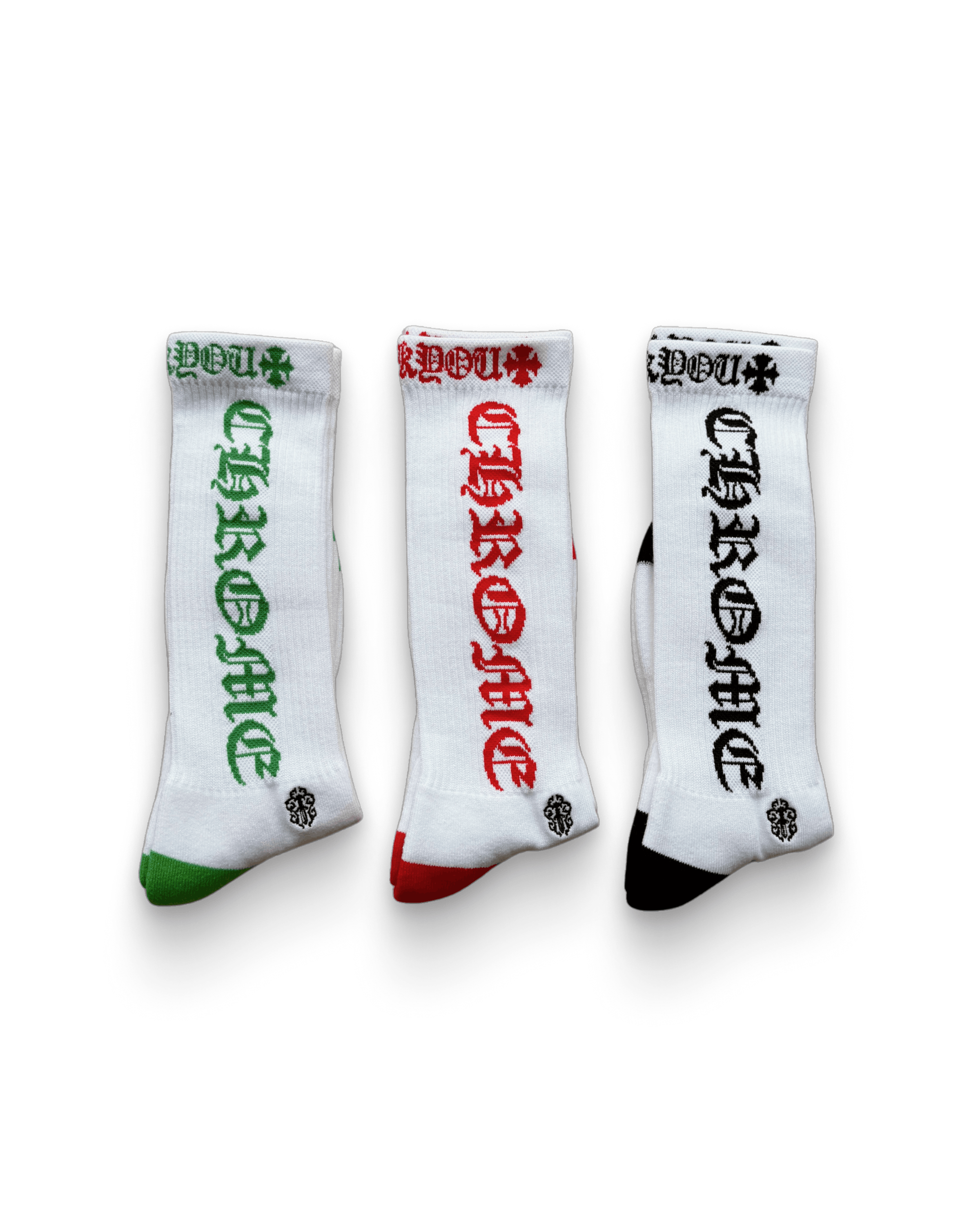 Chrome Hearts Chrome Hearts F*ck You Socks (3 Pairs) Size ONE SIZE - 3 Thumbnail