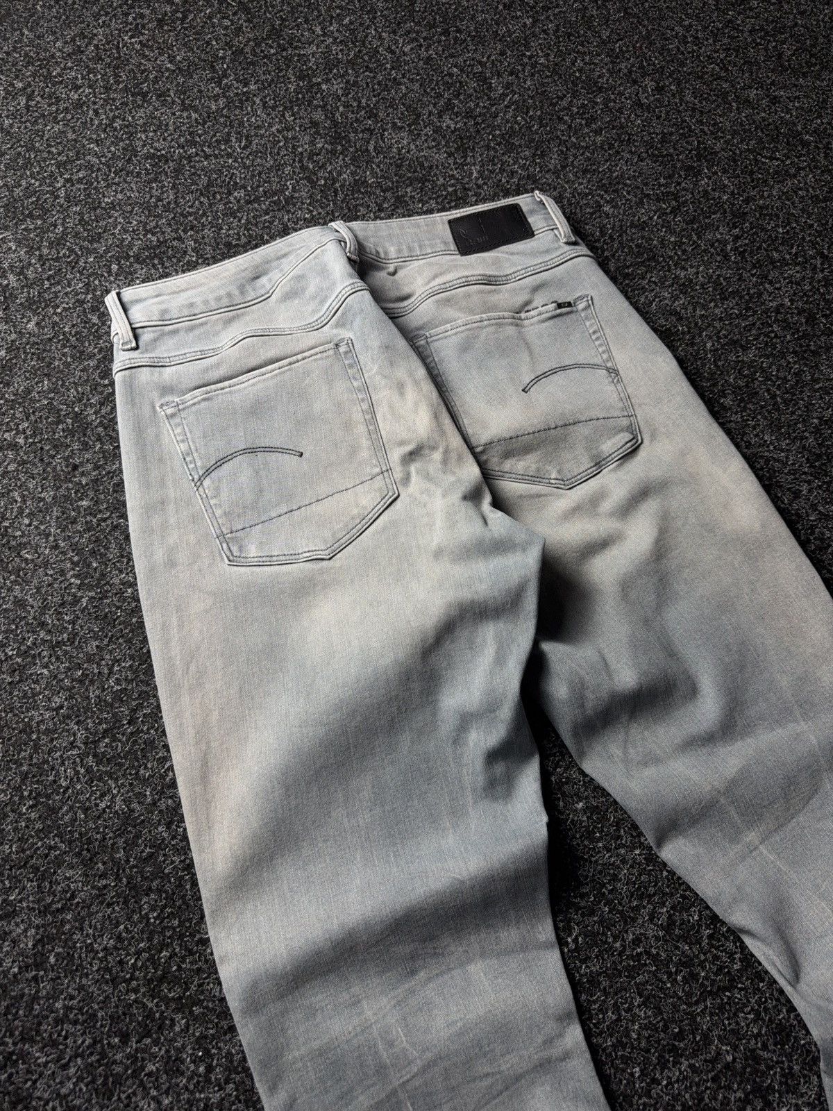 G-Star 00s Retro G-Star RAW 3301 Mid Skinny Faded Grey Denim Jeans Size 30" / US 8 / IT 44 - 13 Thumbnail