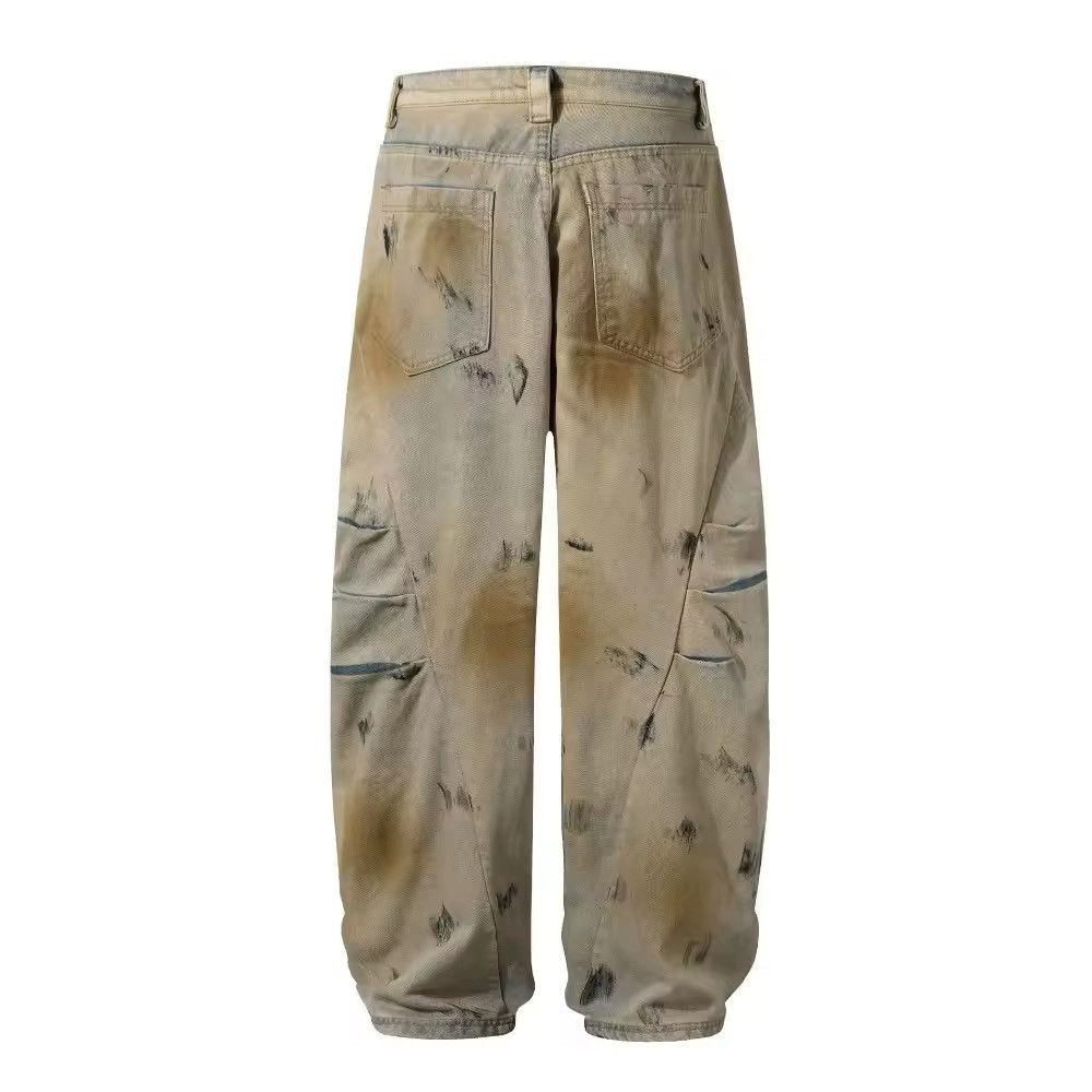 Jewelry Yellow Mud Dyed Dirty Jeans Size US 31 - 3 Thumbnail